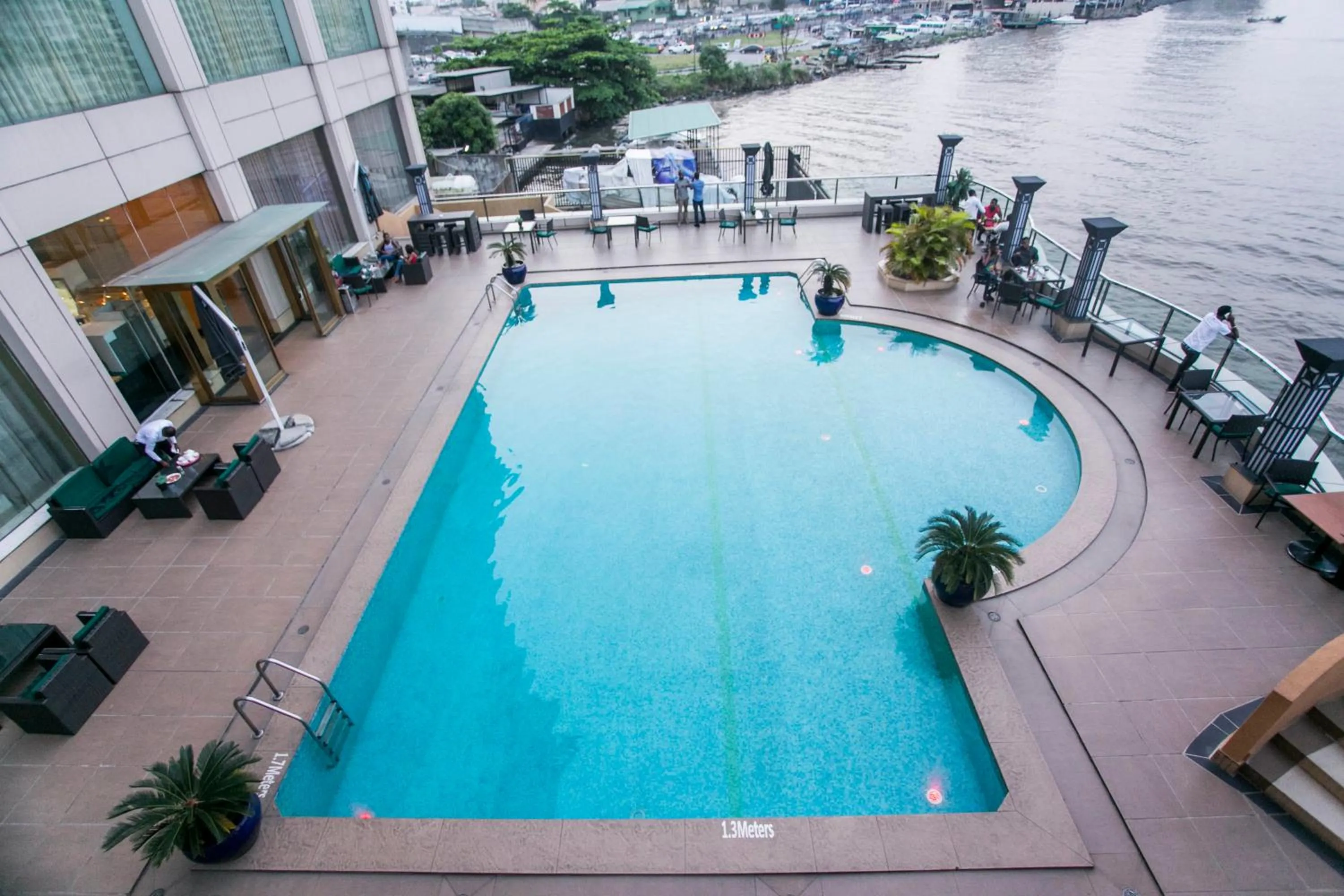 Swimming pool in Lagos Oriental Hotel