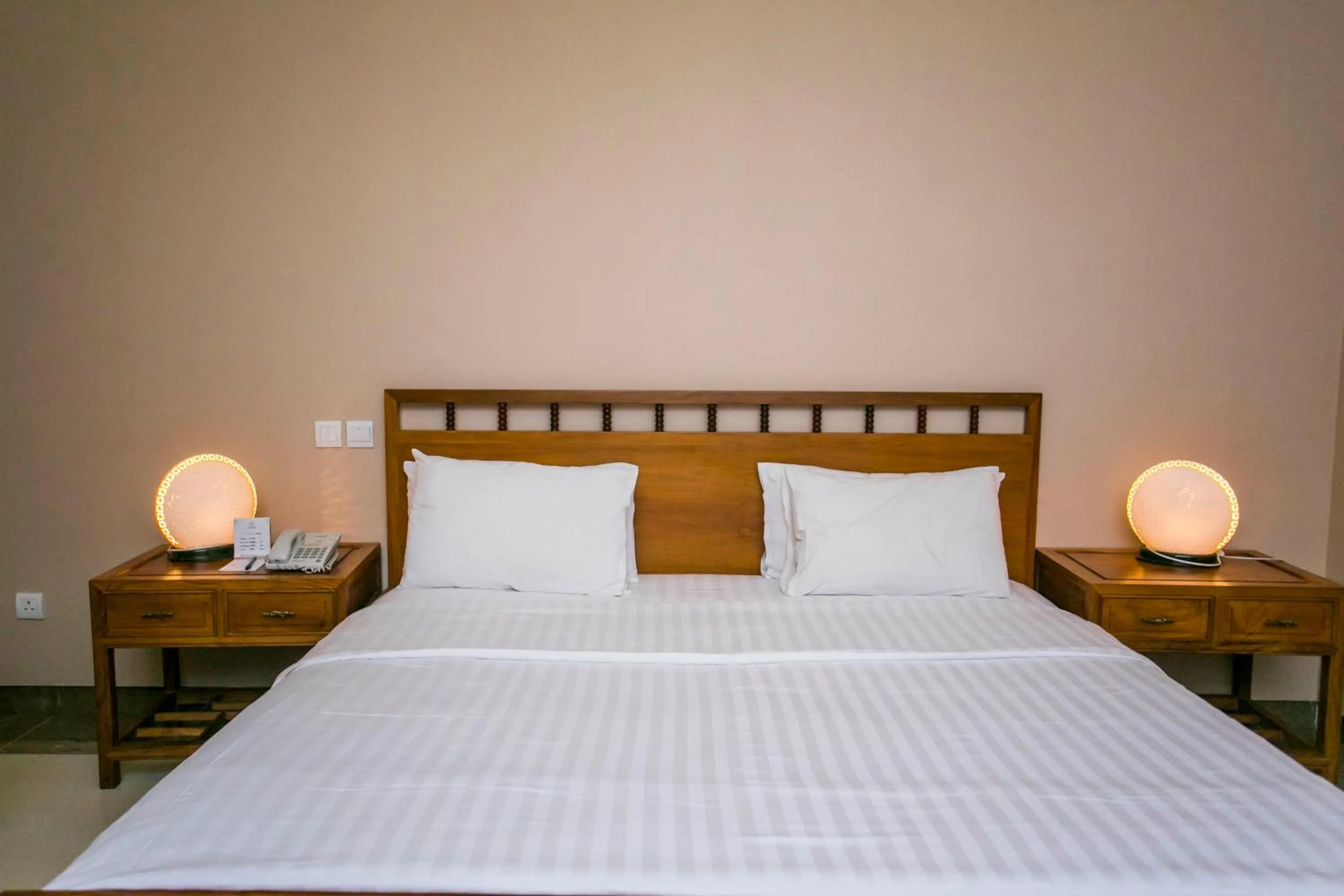 Bed in Lagos Oriental Hotel