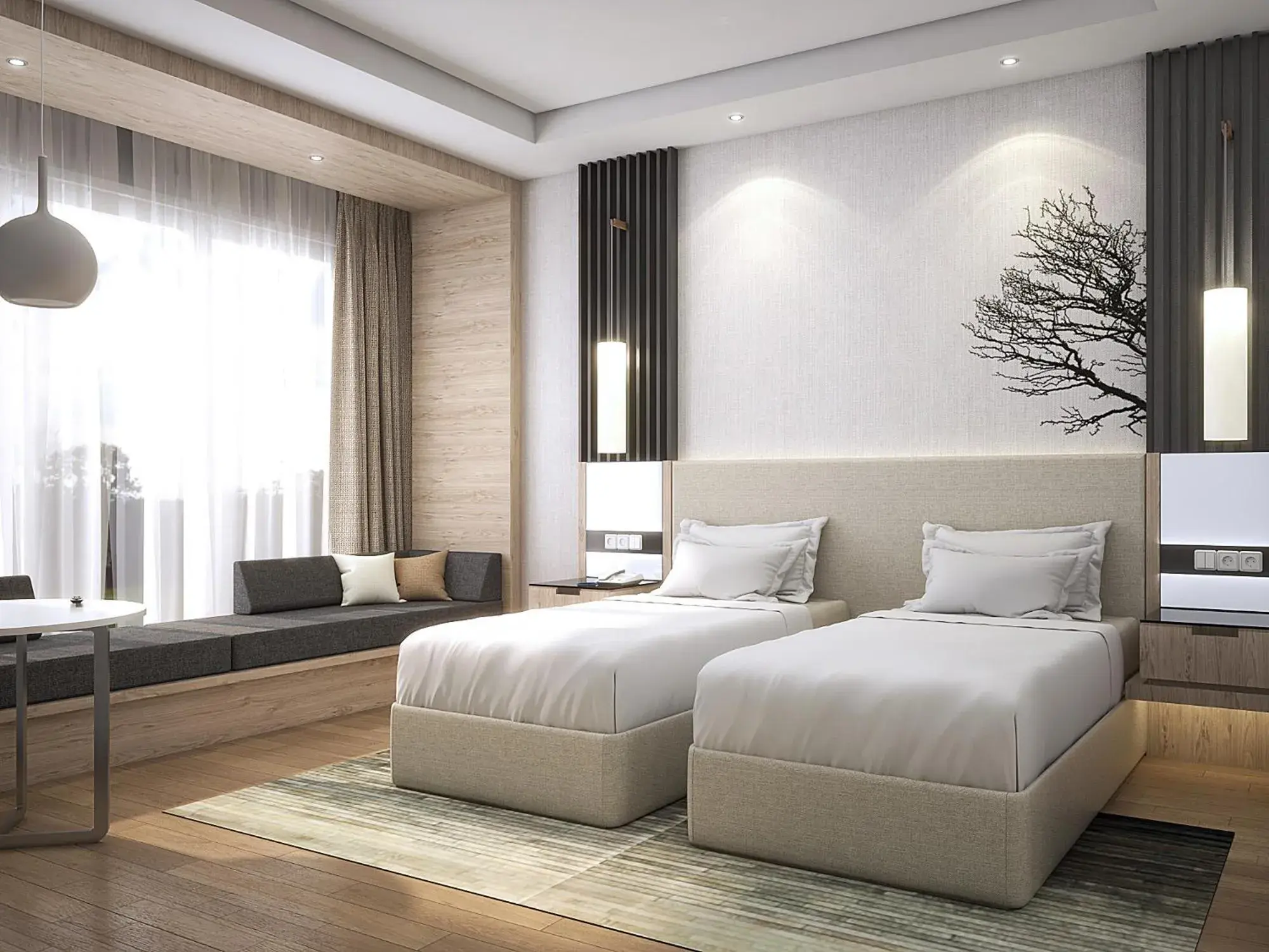 Deluxe Twin Room in Grand Swiss-Belhotel Harbour Bay Batam Deluxe Twin Room in Grand Swiss-Belhotel Harbour Bay Batam