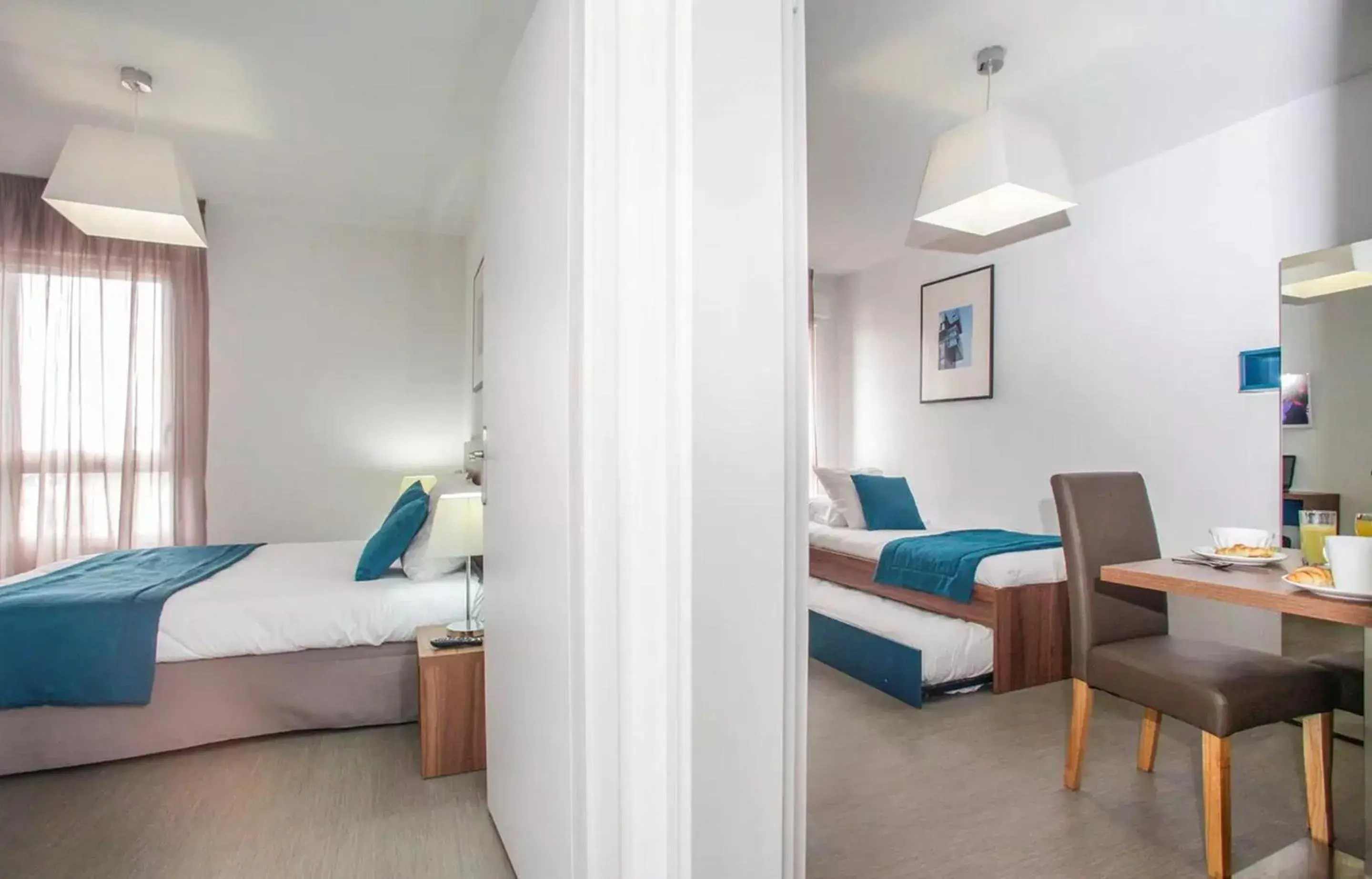 Bedroom, Bed in Appart'hôtel Odalys City - Orléans Centre Bedroom, Bed in Appart'hôtel Odalys City - Orléans Centre