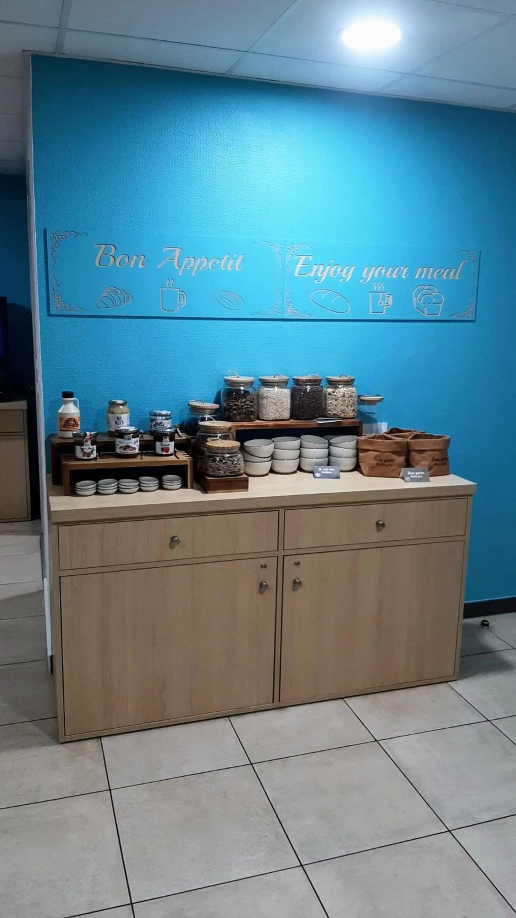 Buffet breakfast in Appart Hotel Odalys City Amiens Blamont