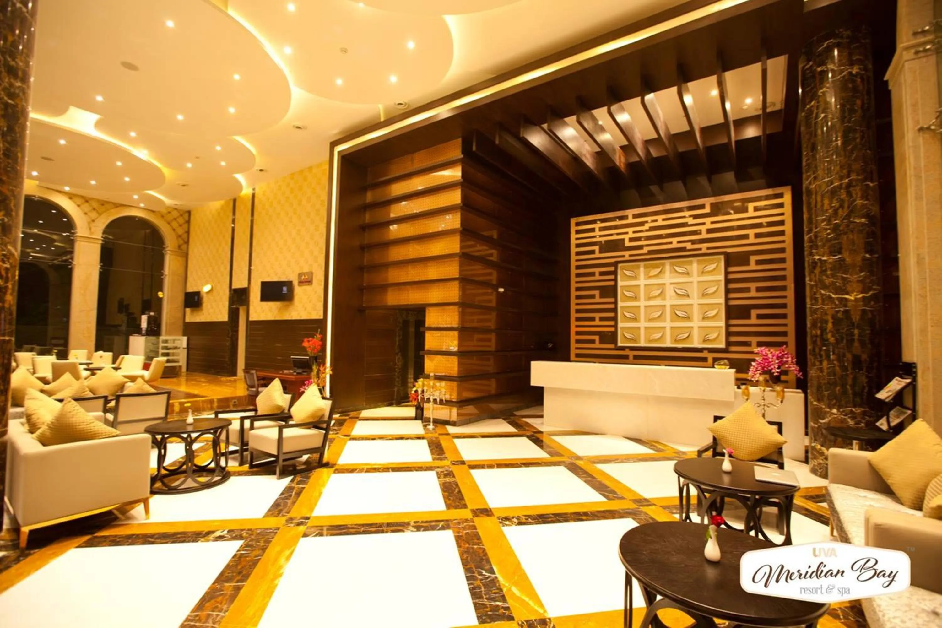 Text overlay in UVA Meridian Bay Resort & Spa