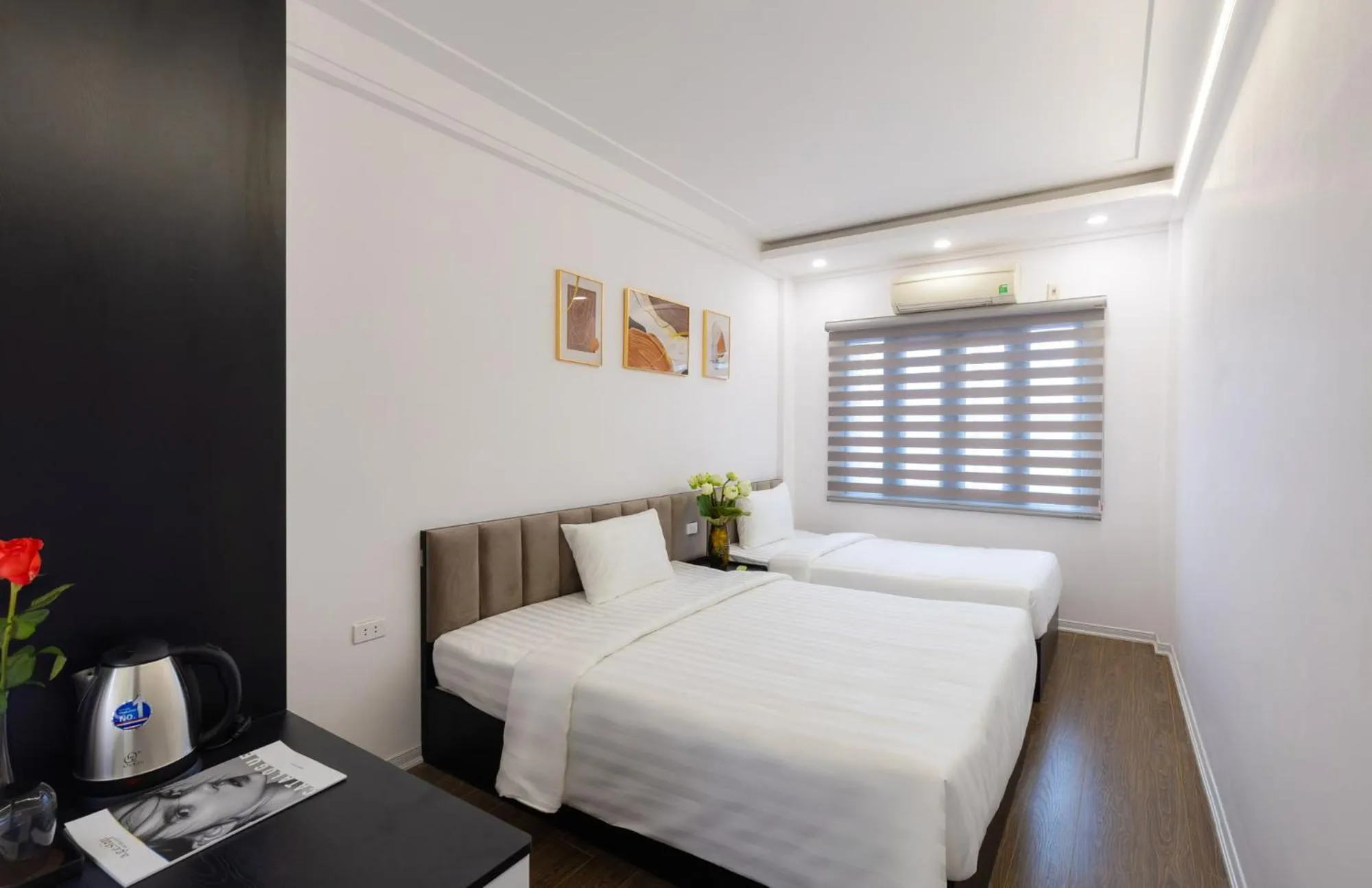 City view, Bed in Better Home Hanoi