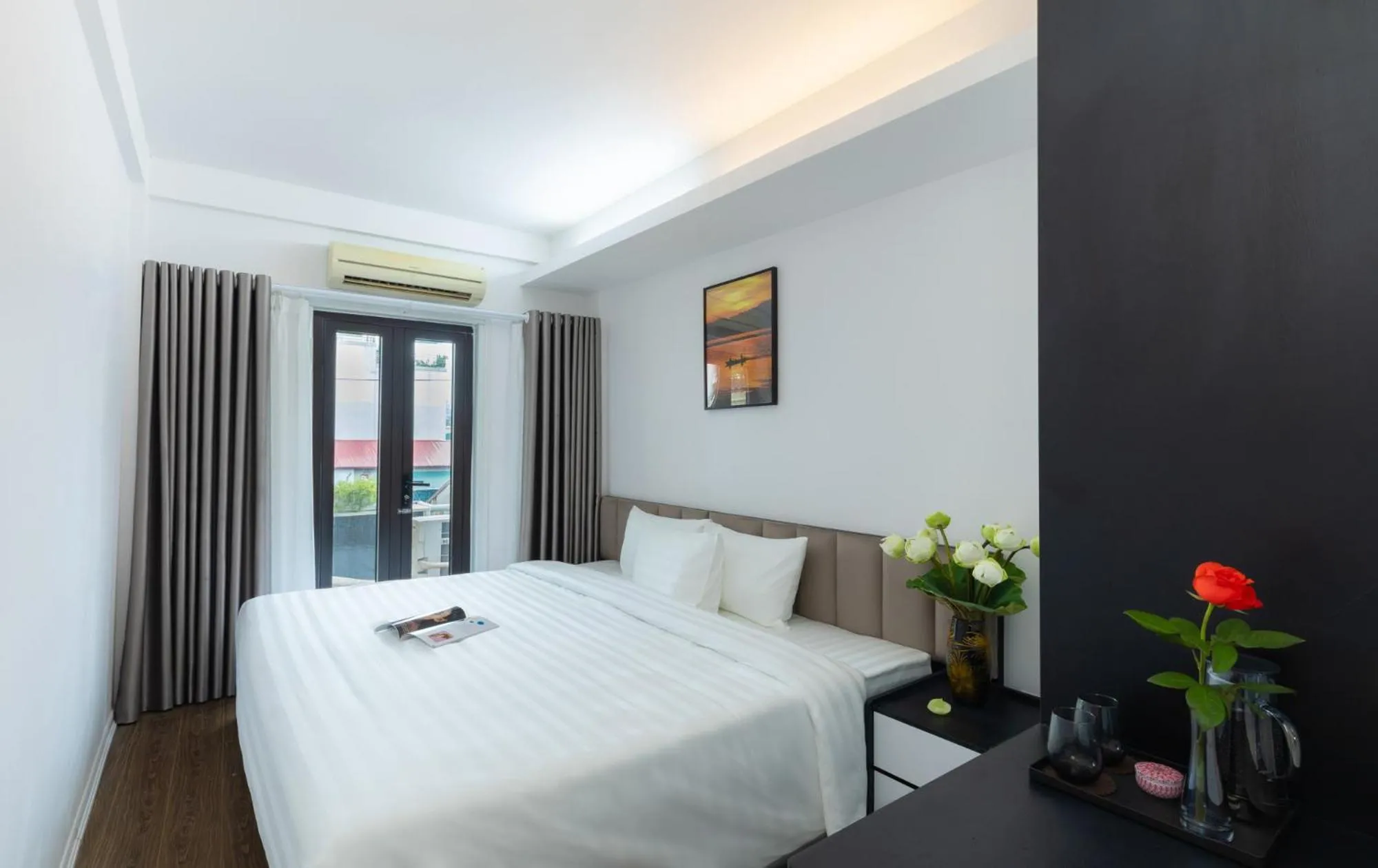 City view, Bed in Better Home Hanoi