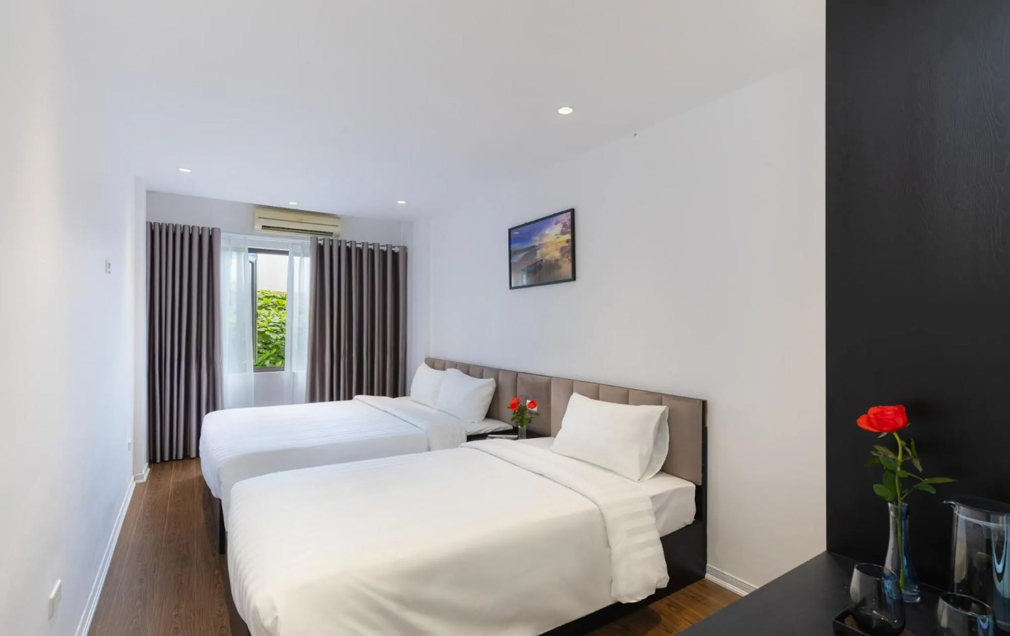 City view, Bed in Better Home Hanoi