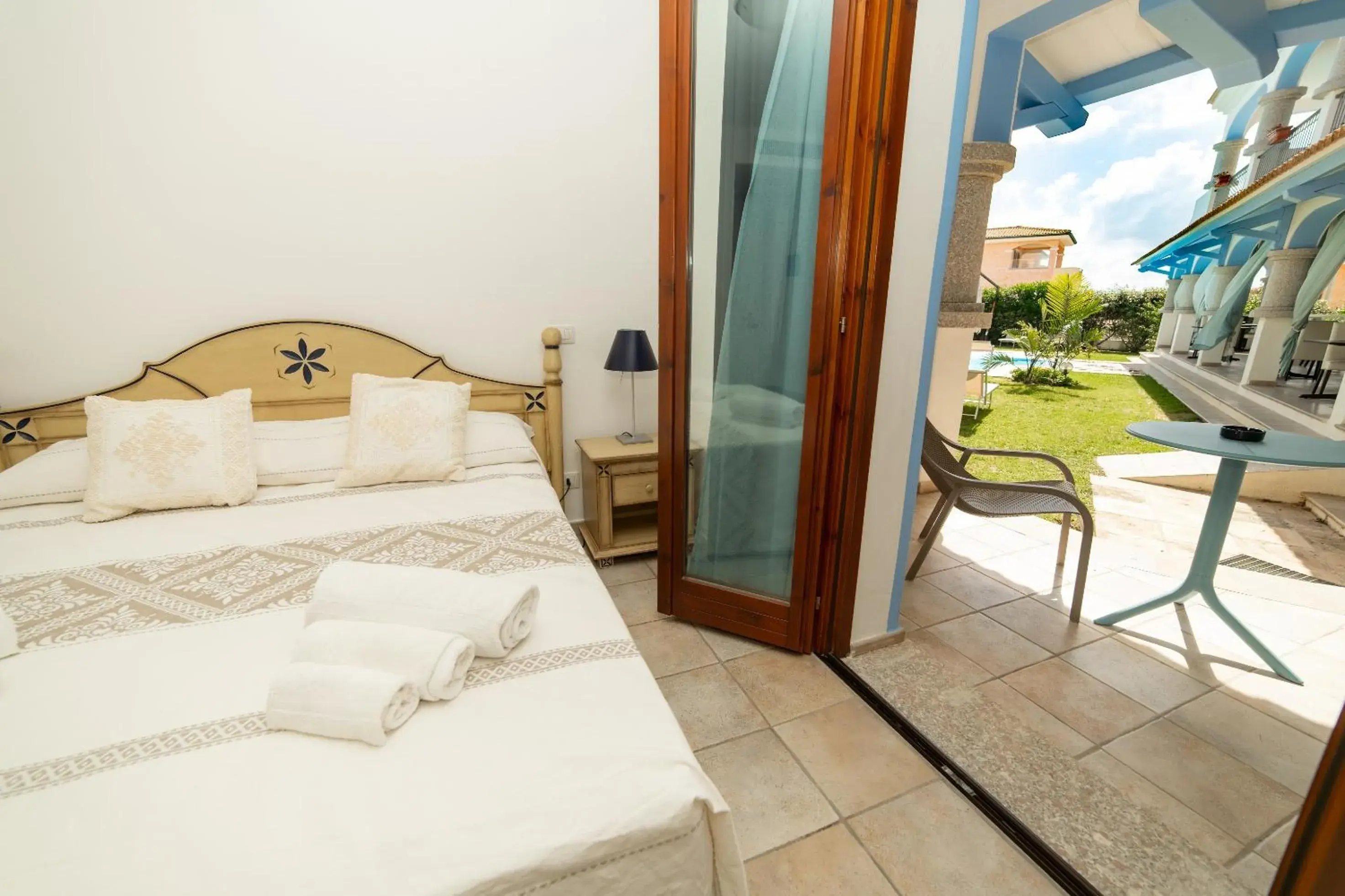 Patio, Bed in GH Diana Hotel Patio, Bed in GH Diana Hotel