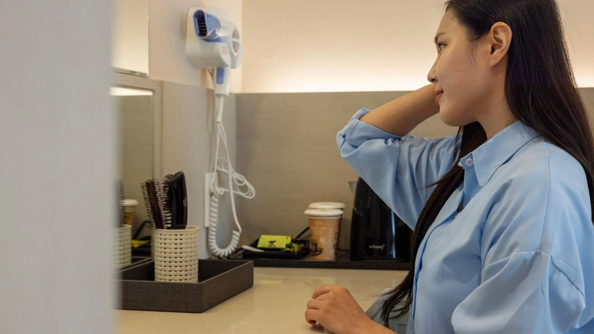 Seating area in Browndot Hotel Jeonju Junghwasan