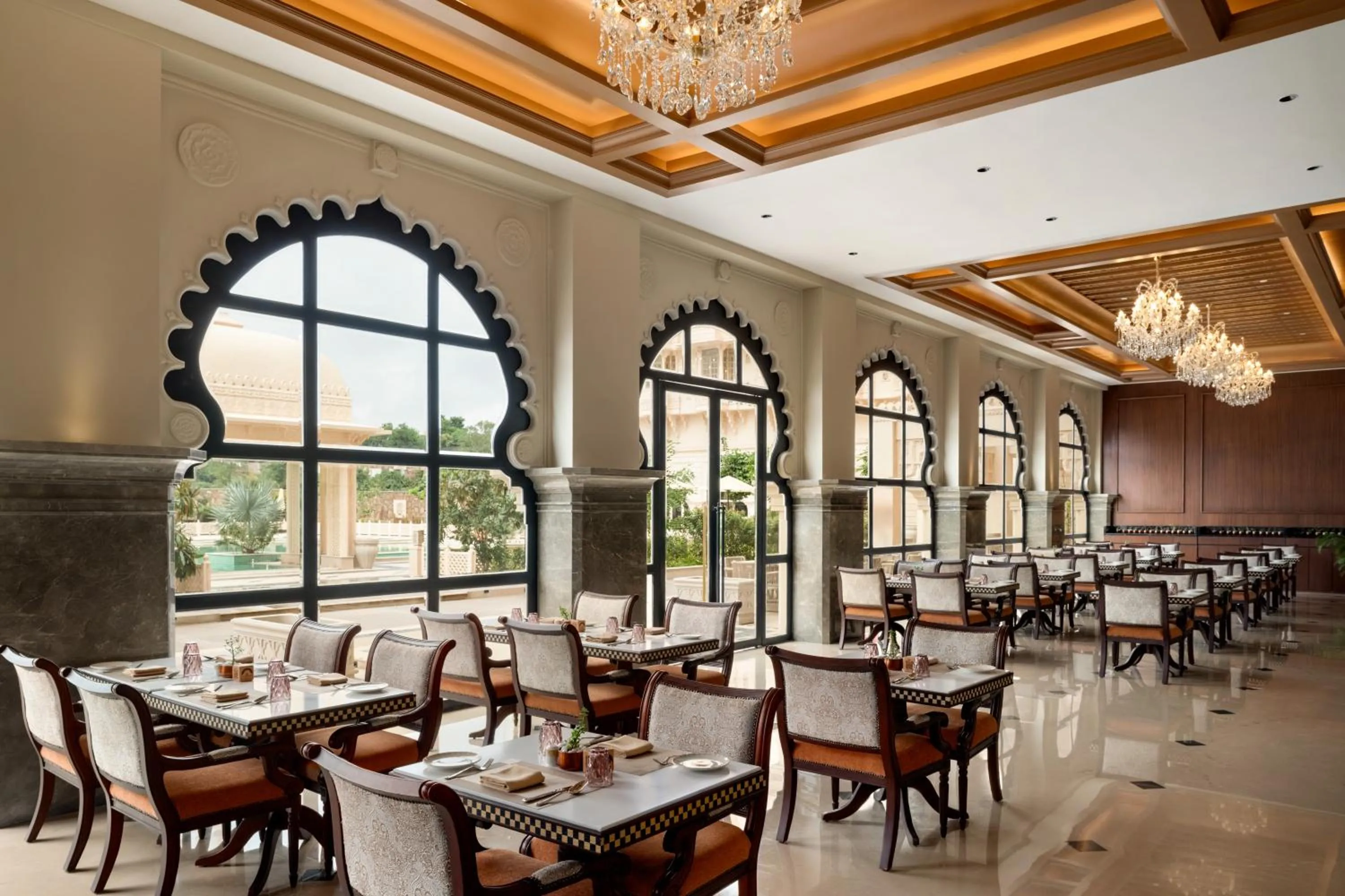 Restaurant/places to eat in Wyndham Grand Udaipur Fateh Sagar Lake - Pure Vegetarian Resort