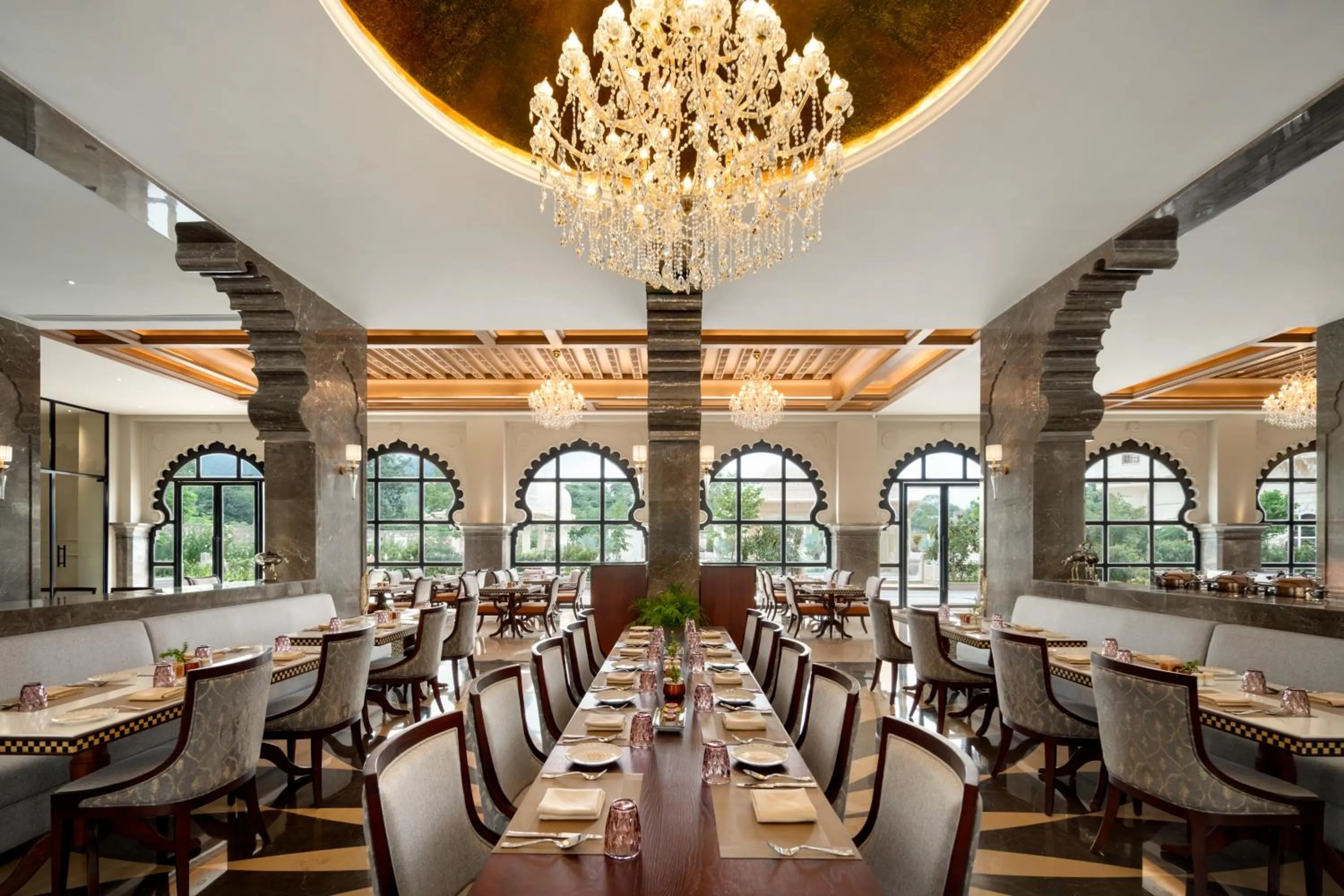 Restaurant/places to eat in Wyndham Grand Udaipur Fateh Sagar Lake - Pure Vegetarian Resort
