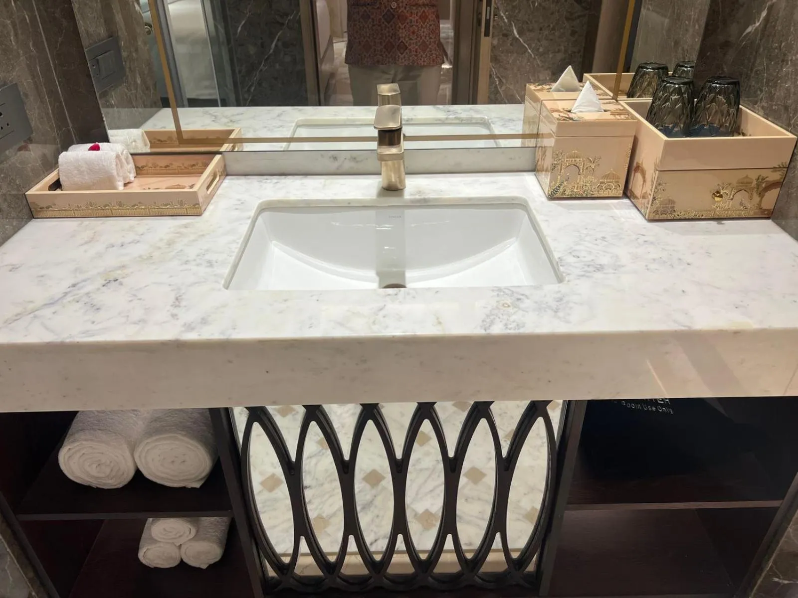 Bathroom in Wyndham Grand Udaipur Fateh Sagar Lake - Pure Vegetarian Resort
