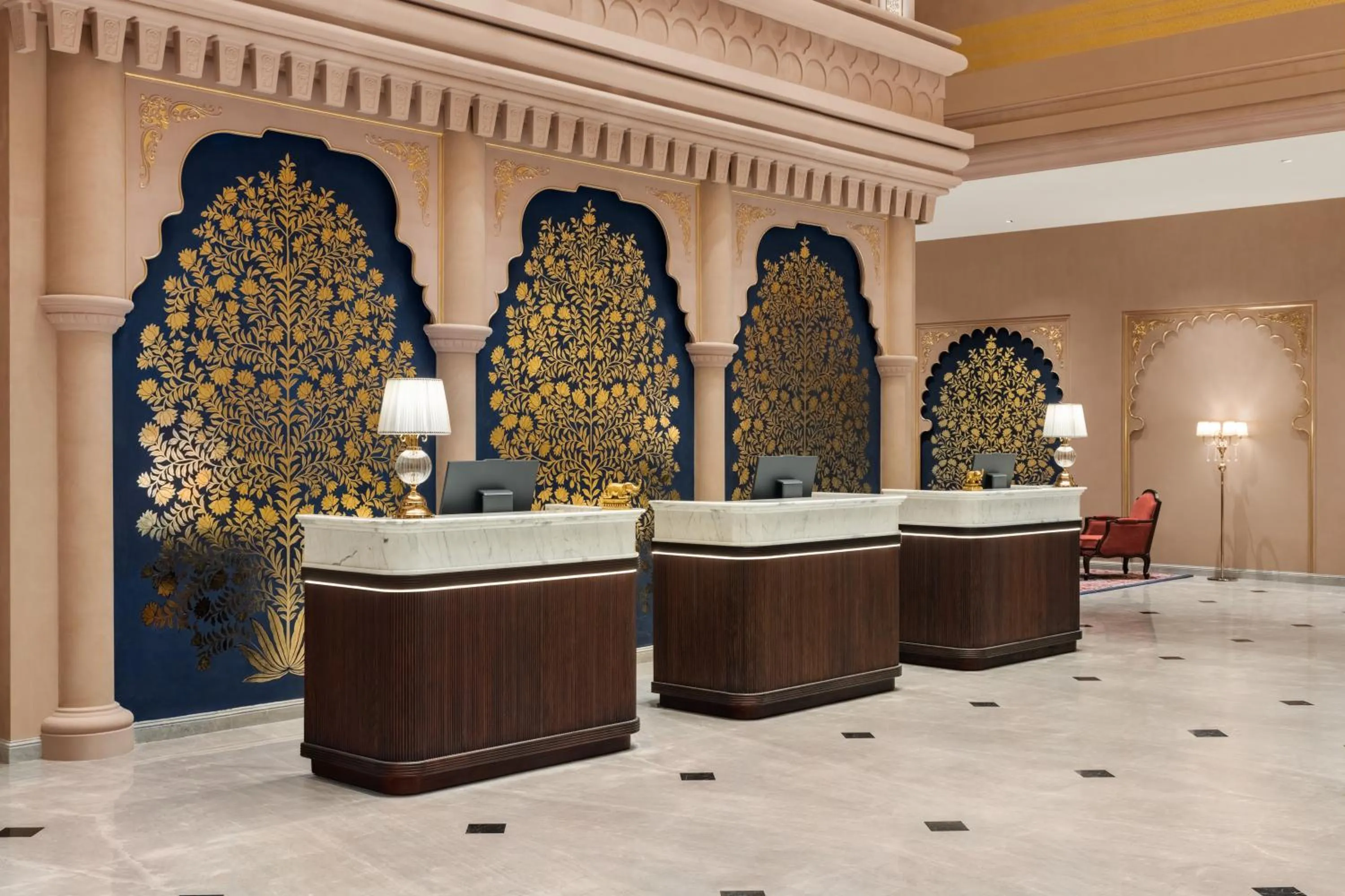 Lobby or reception in Wyndham Grand Udaipur Fateh Sagar Lake - Pure Vegetarian Resort