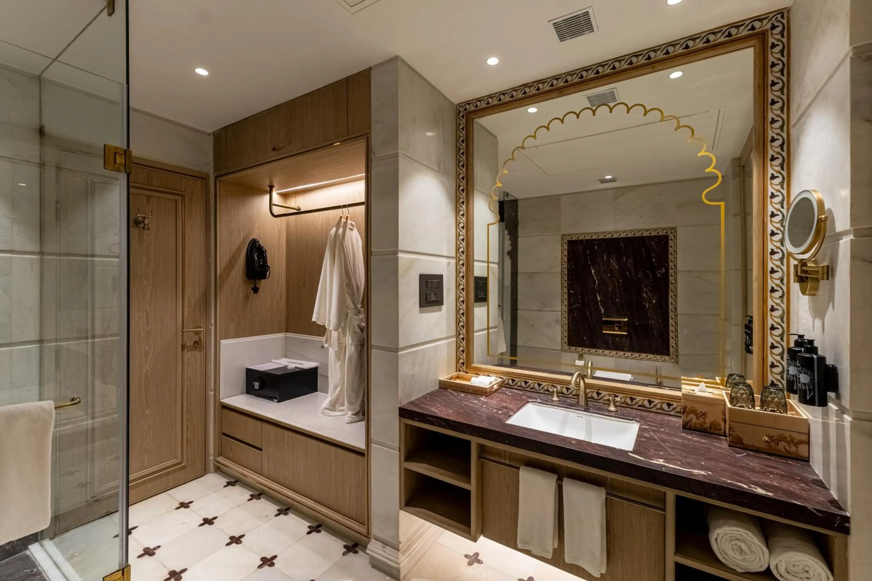 Bathroom in Wyndham Grand Udaipur Fateh Sagar Lake - Pure Vegetarian Resort