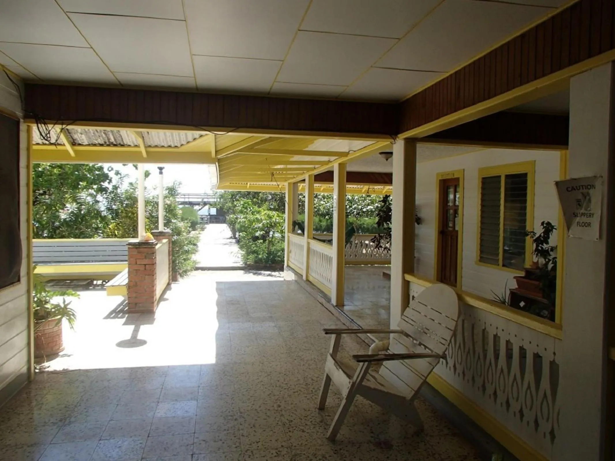 Patio in Coral View Beach Resort