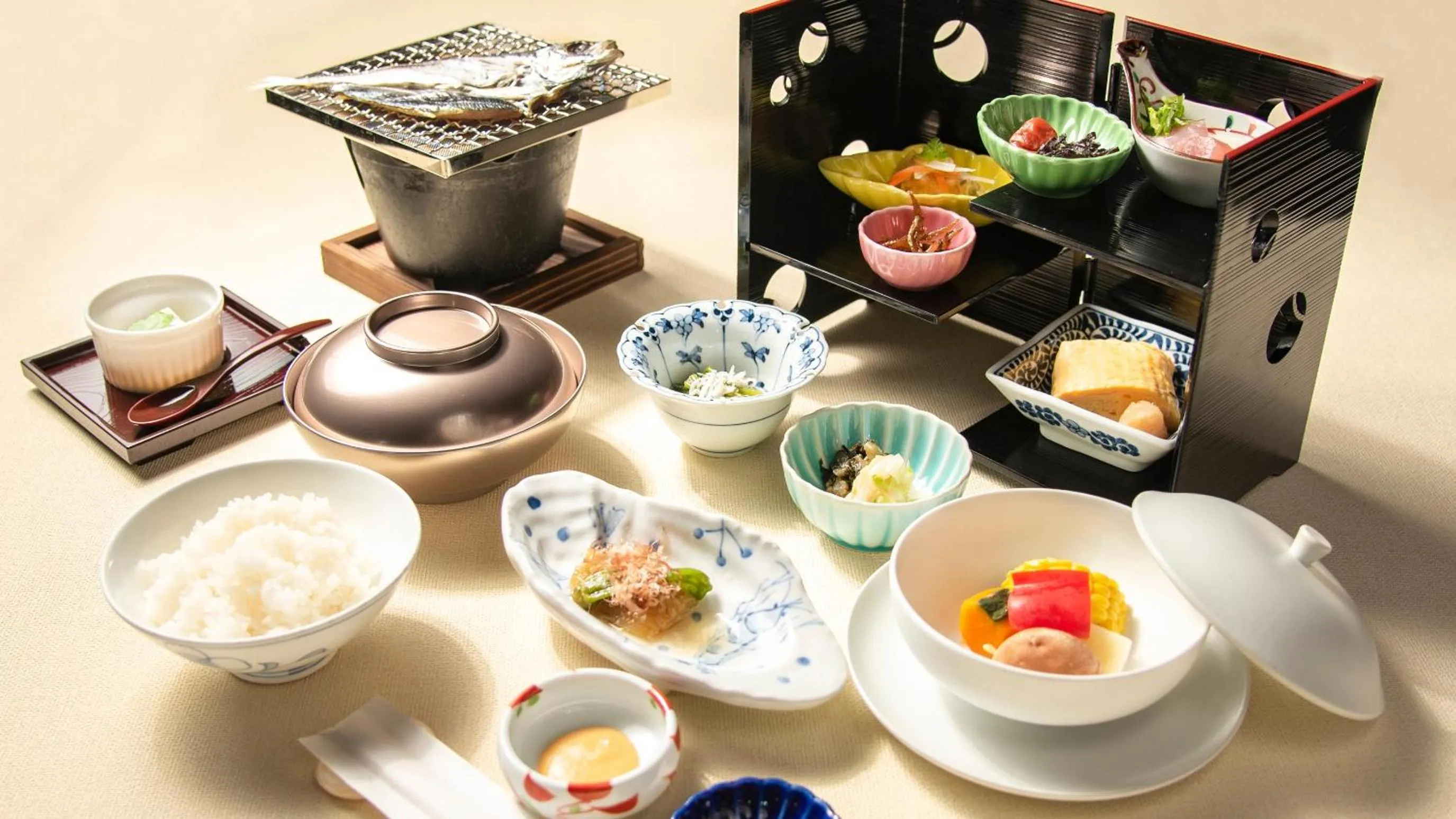 Breakfast in Hamanomiyabitei Ichii