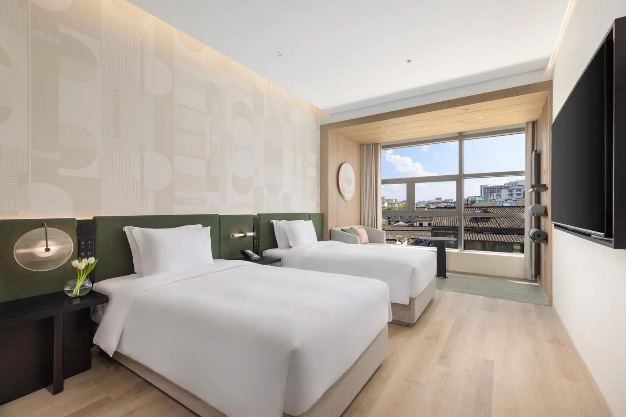 Photo of the whole room, Bed in EVEN Hotel Hangzhou West Lake by IHG