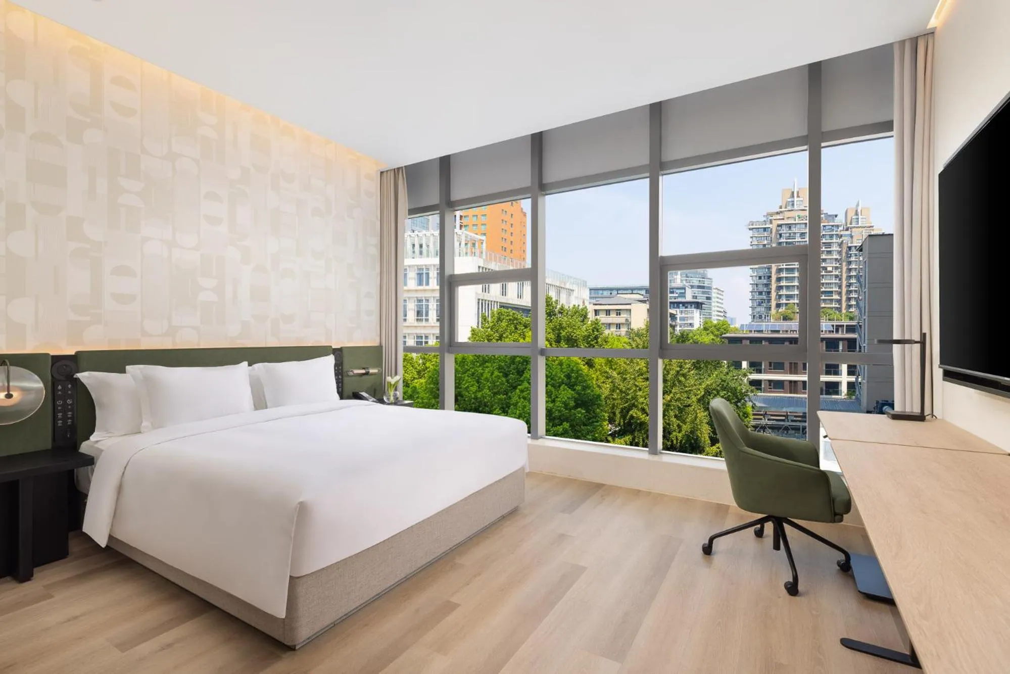 Bed in EVEN Hotel Hangzhou West Lake by IHG