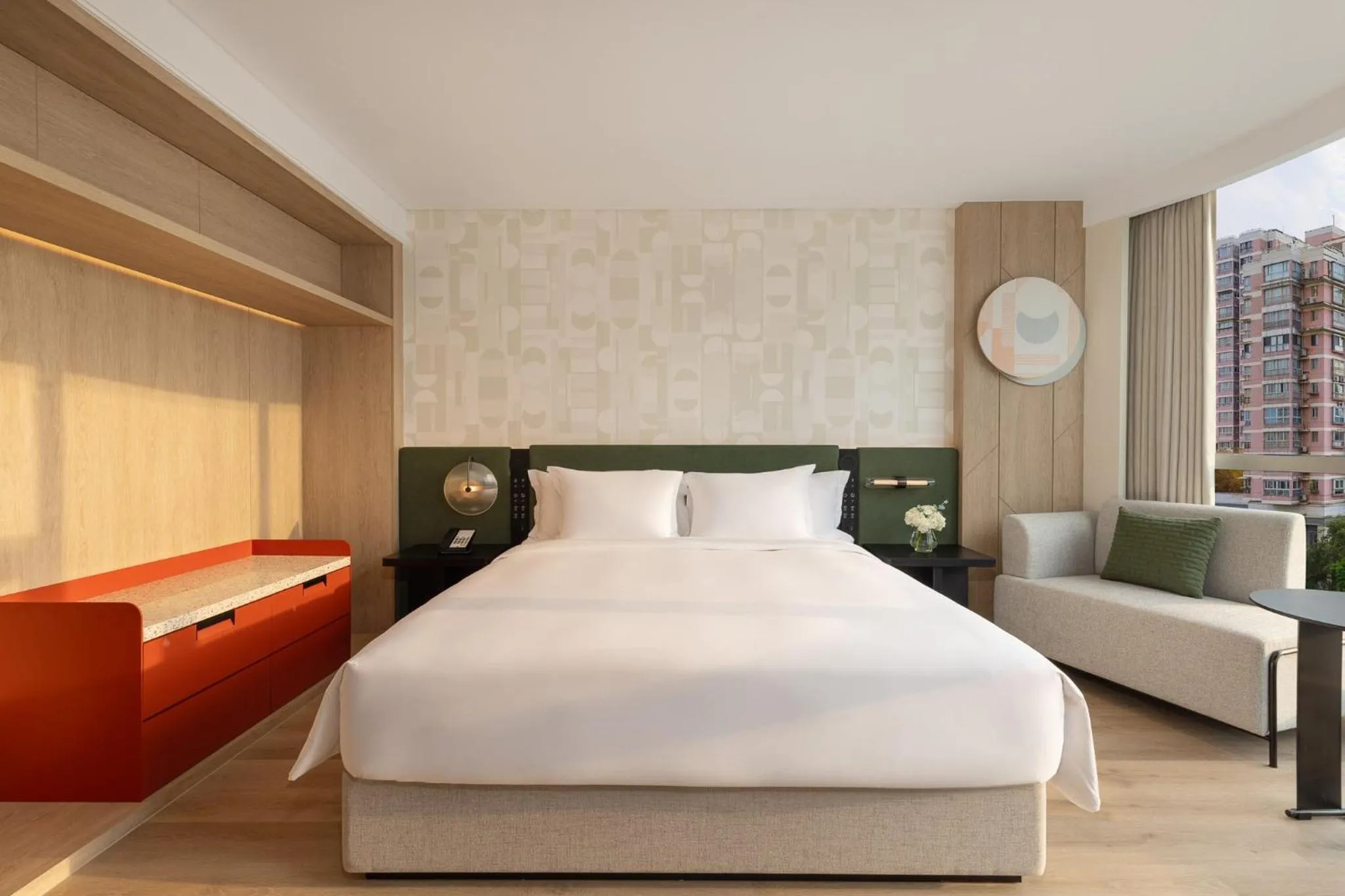Photo of the whole room, Bed in EVEN Hotel Hangzhou West Lake by IHG