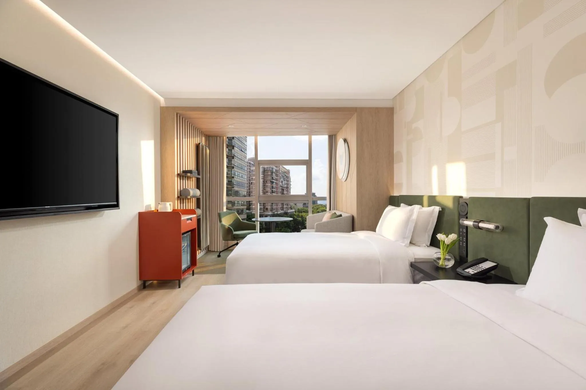 Photo of the whole room, Bed in EVEN Hotel Hangzhou West Lake by IHG