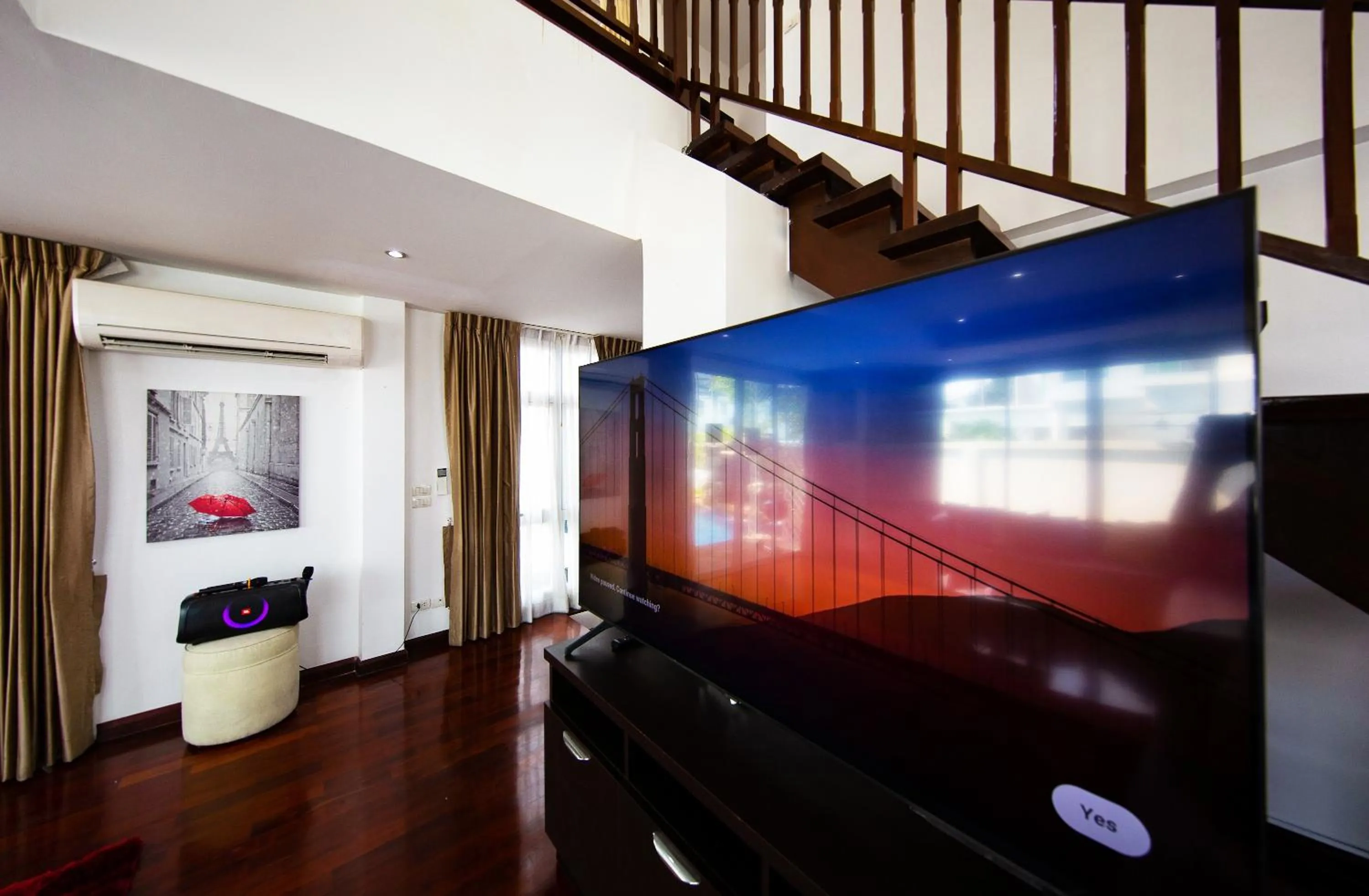 TV and multimedia in Paradise Pool Villa Pattaya in Tropicana Village