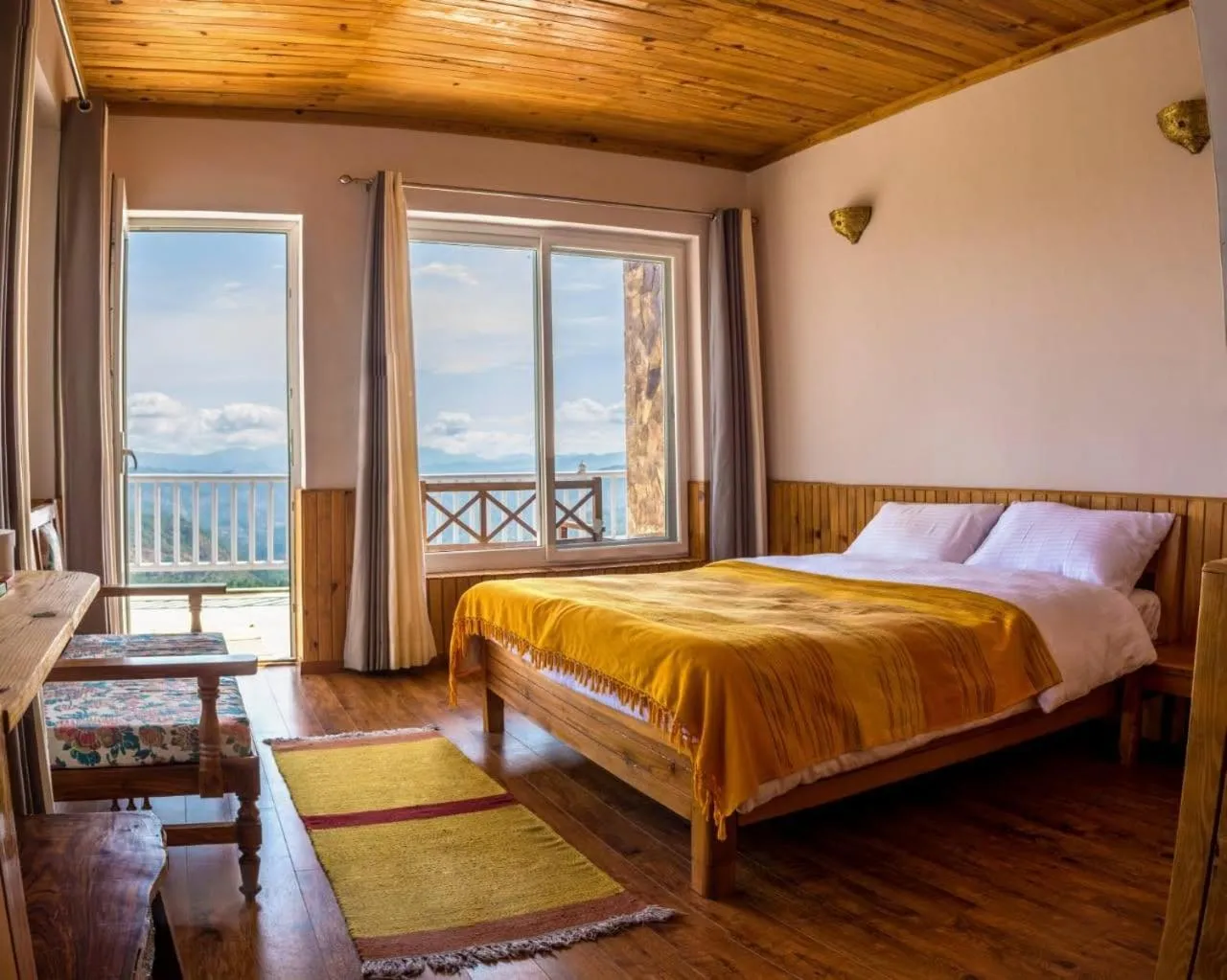 Natural landscape, Bed in Kasar Rainbow Yoga Retreat