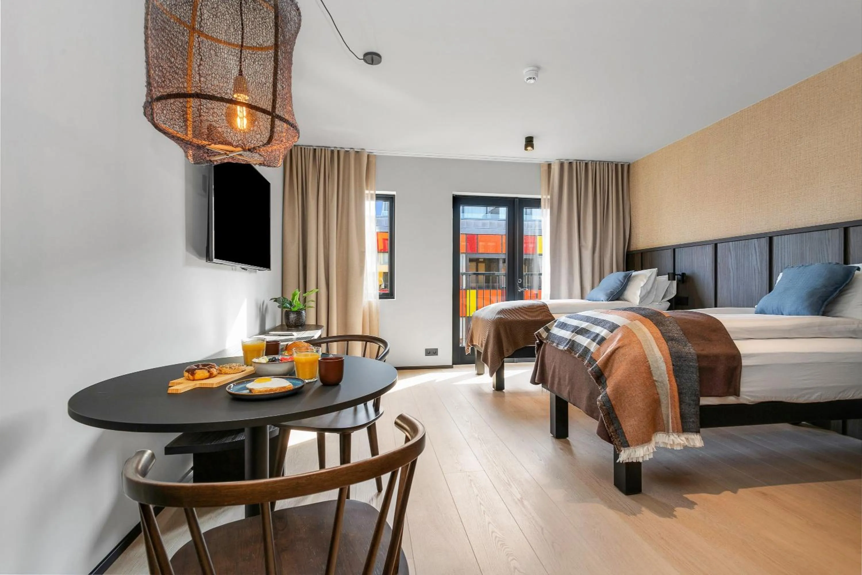 Bed in Strand Hotel Apartments