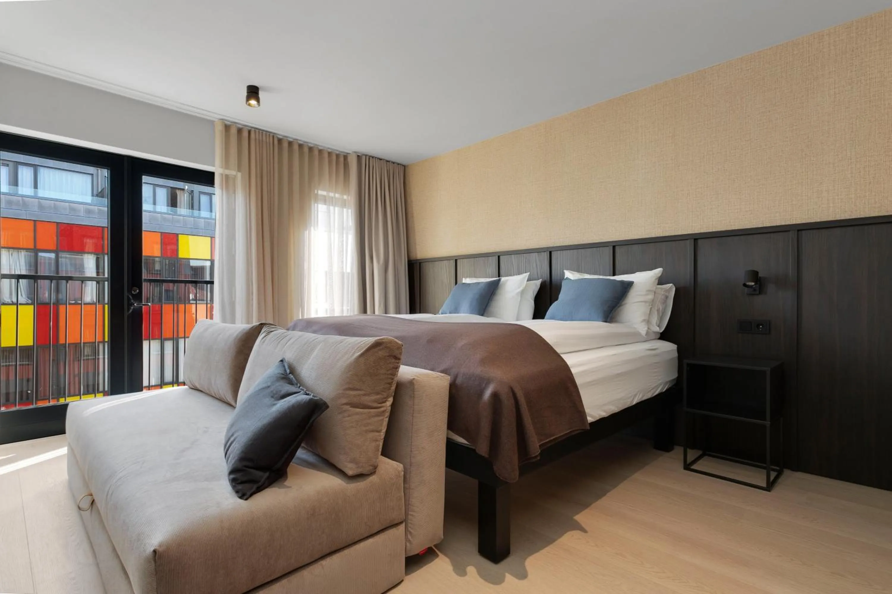 Bed in Strand Hotel Apartments