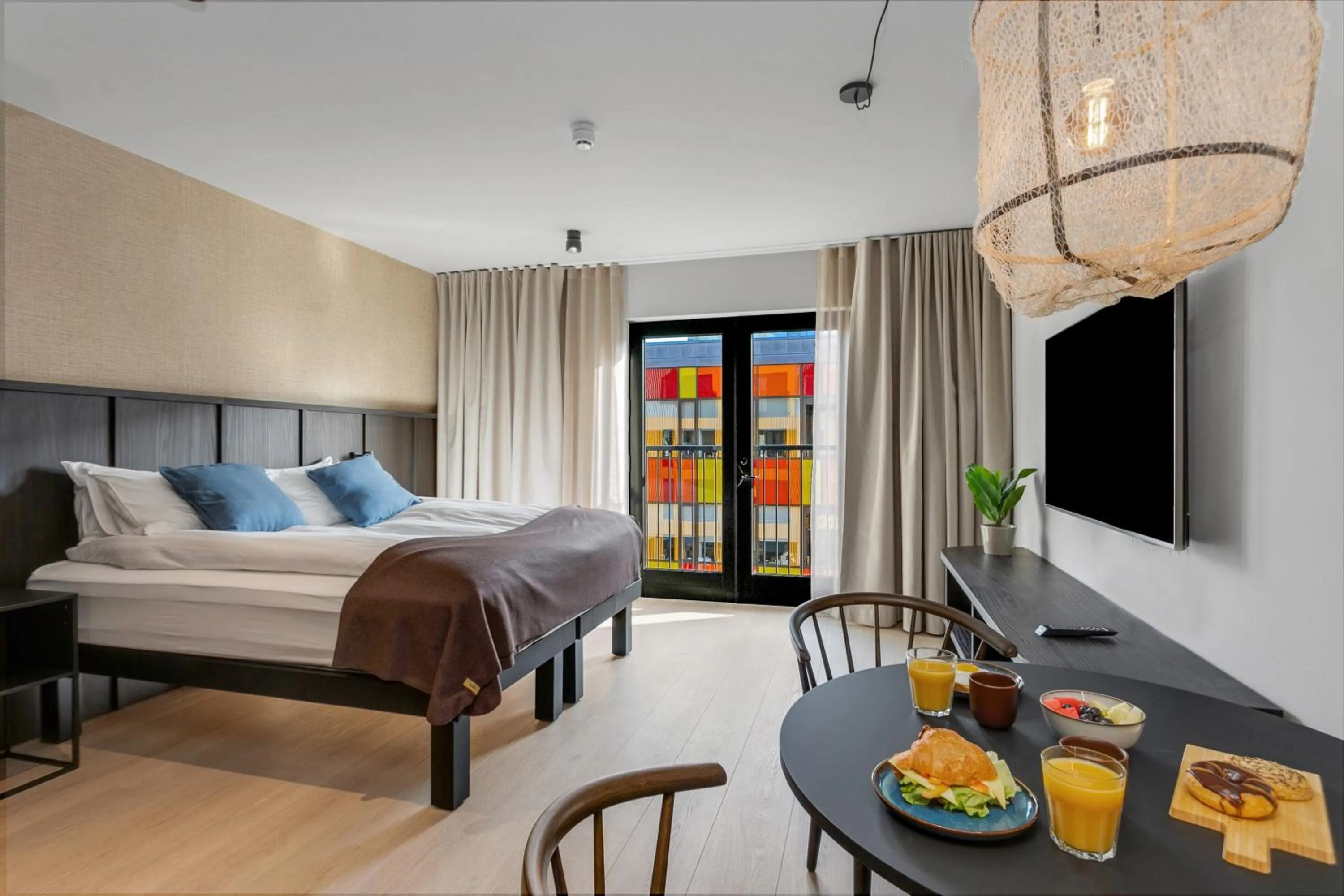 Bed in Strand Hotel Apartments
