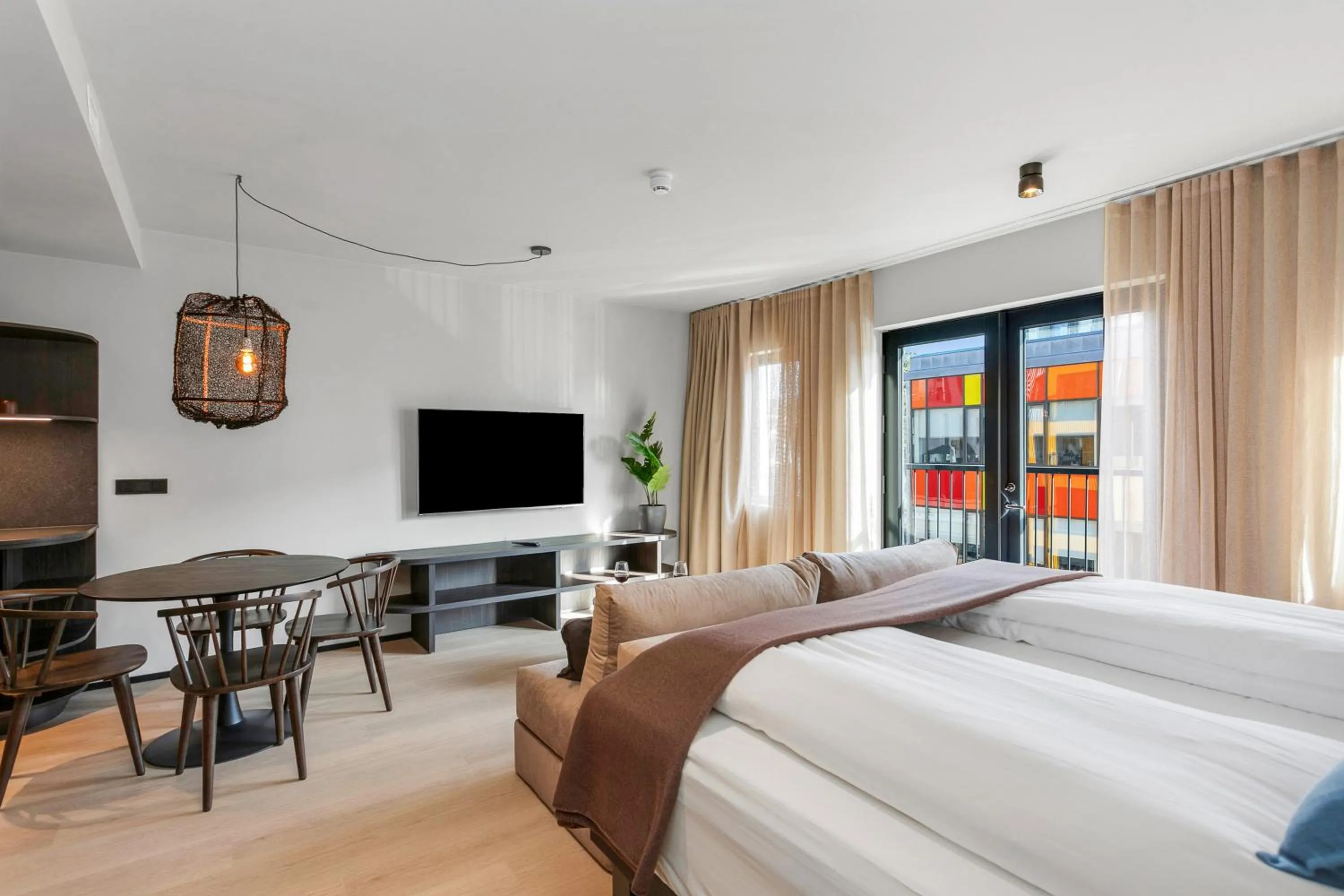 Bed in Strand Hotel Apartments