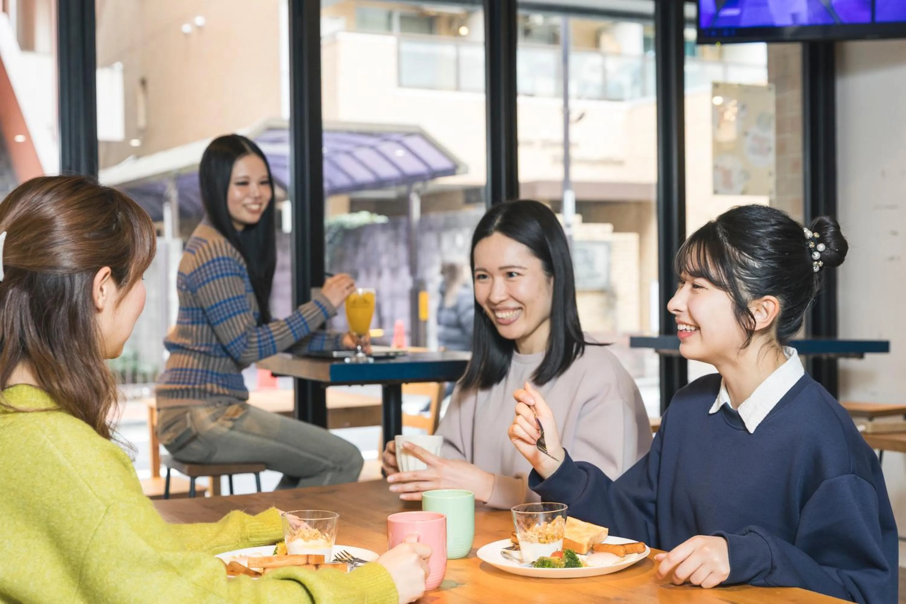 Breakfast in Imano Tokyo Hostel