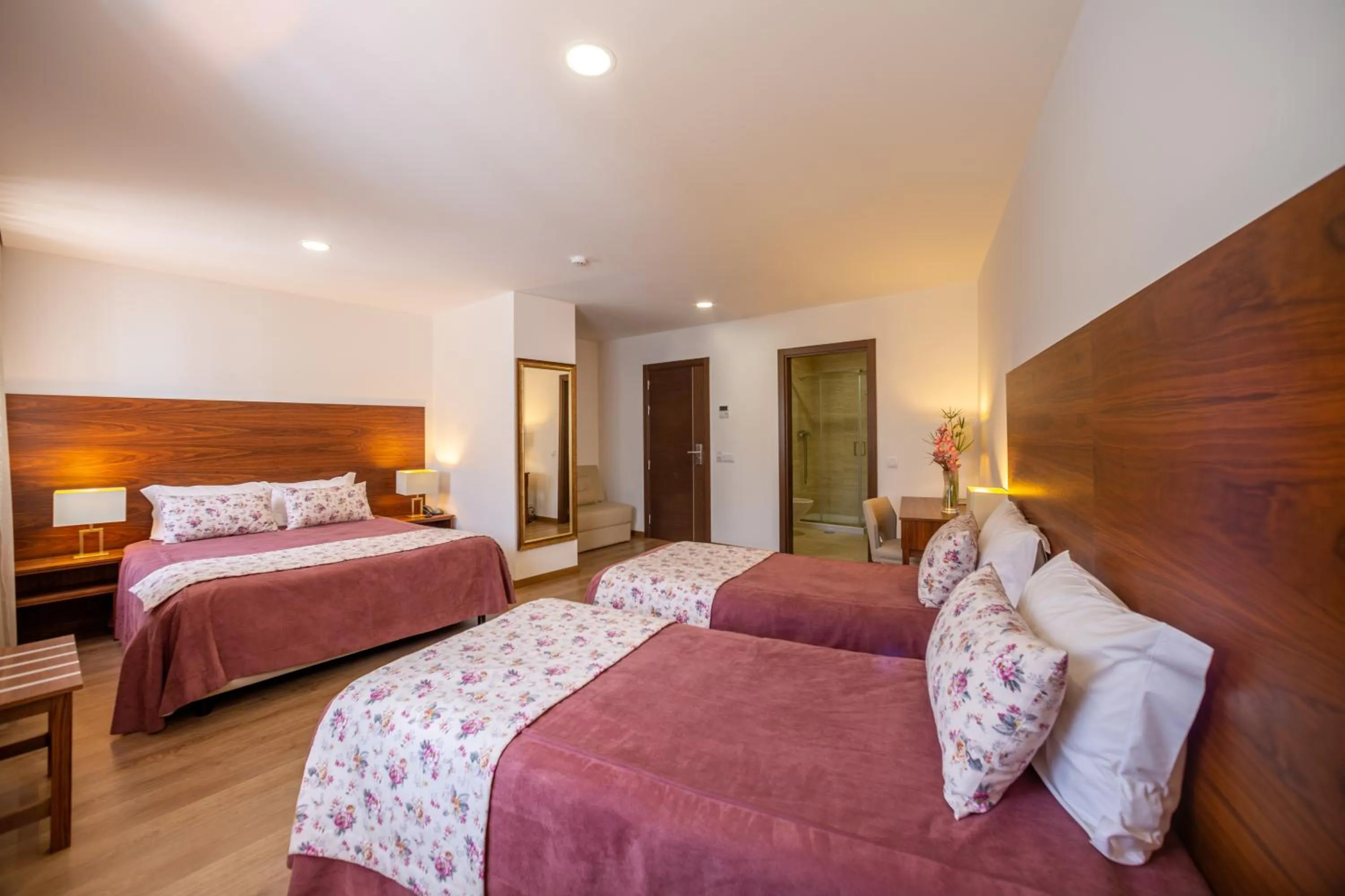 Bed in Hotel Nossa Senhora da Paz