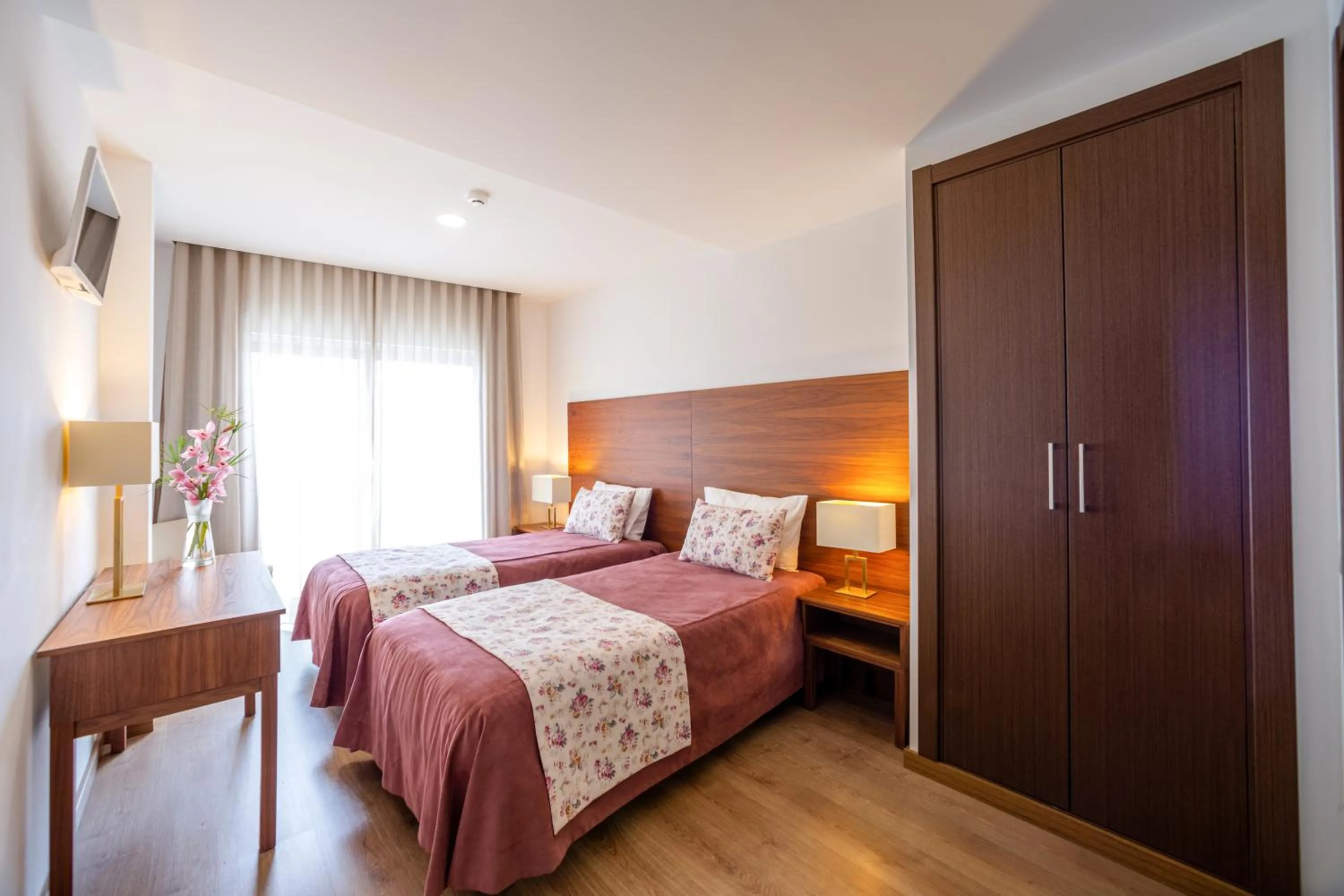 Bed in Hotel Nossa Senhora da Paz