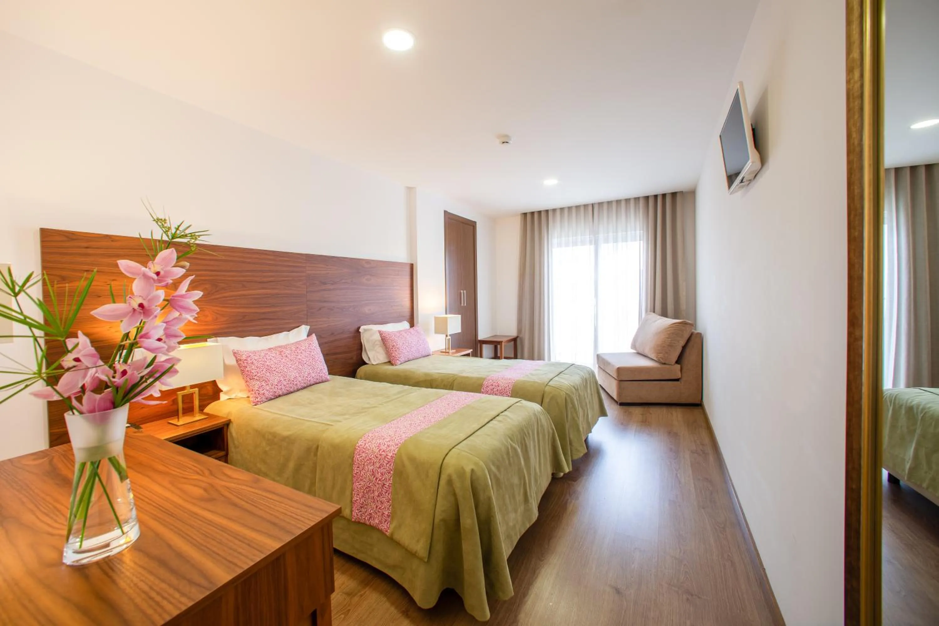 Bed in Hotel Nossa Senhora da Paz