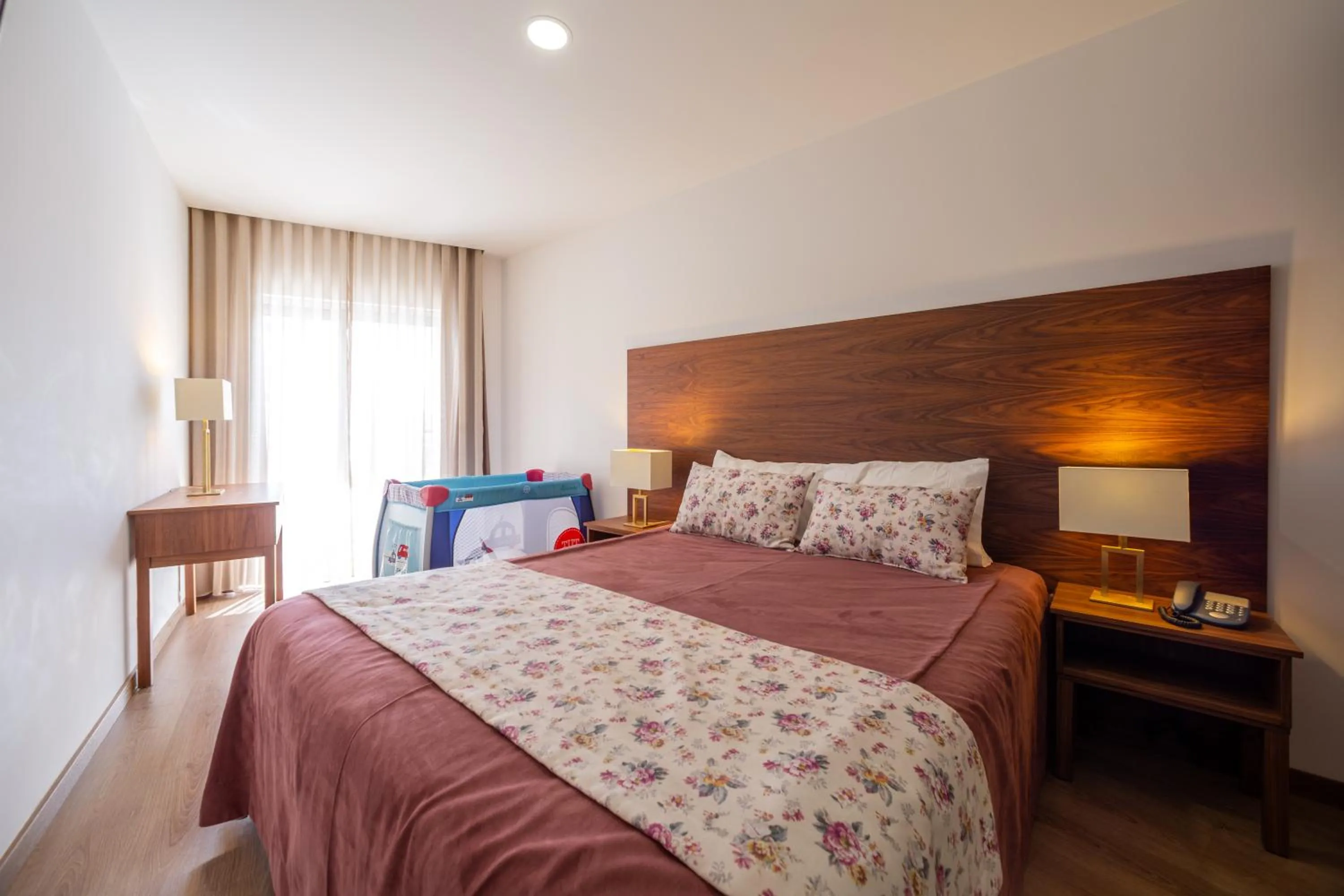 Bed in Hotel Nossa Senhora da Paz