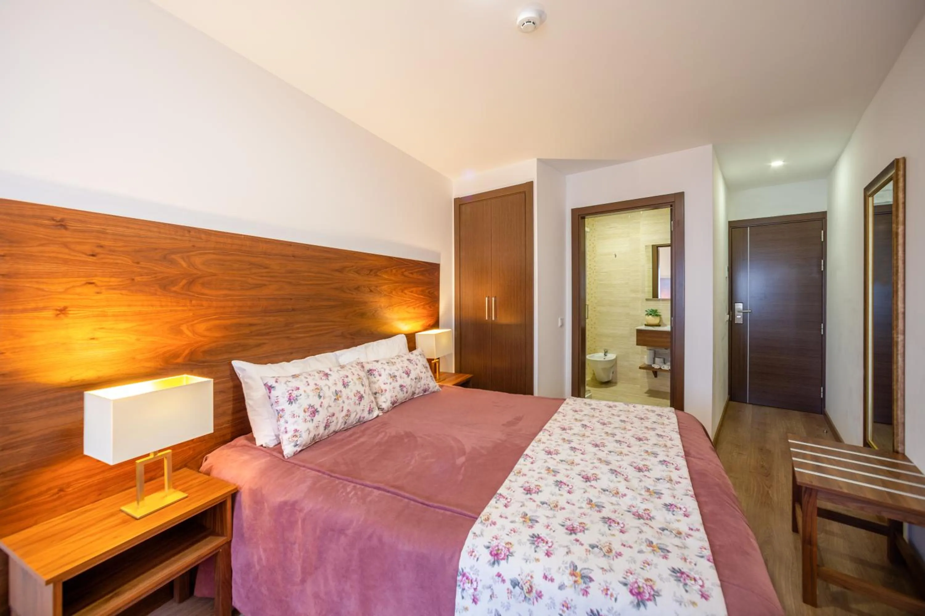 Bed in Hotel Nossa Senhora da Paz