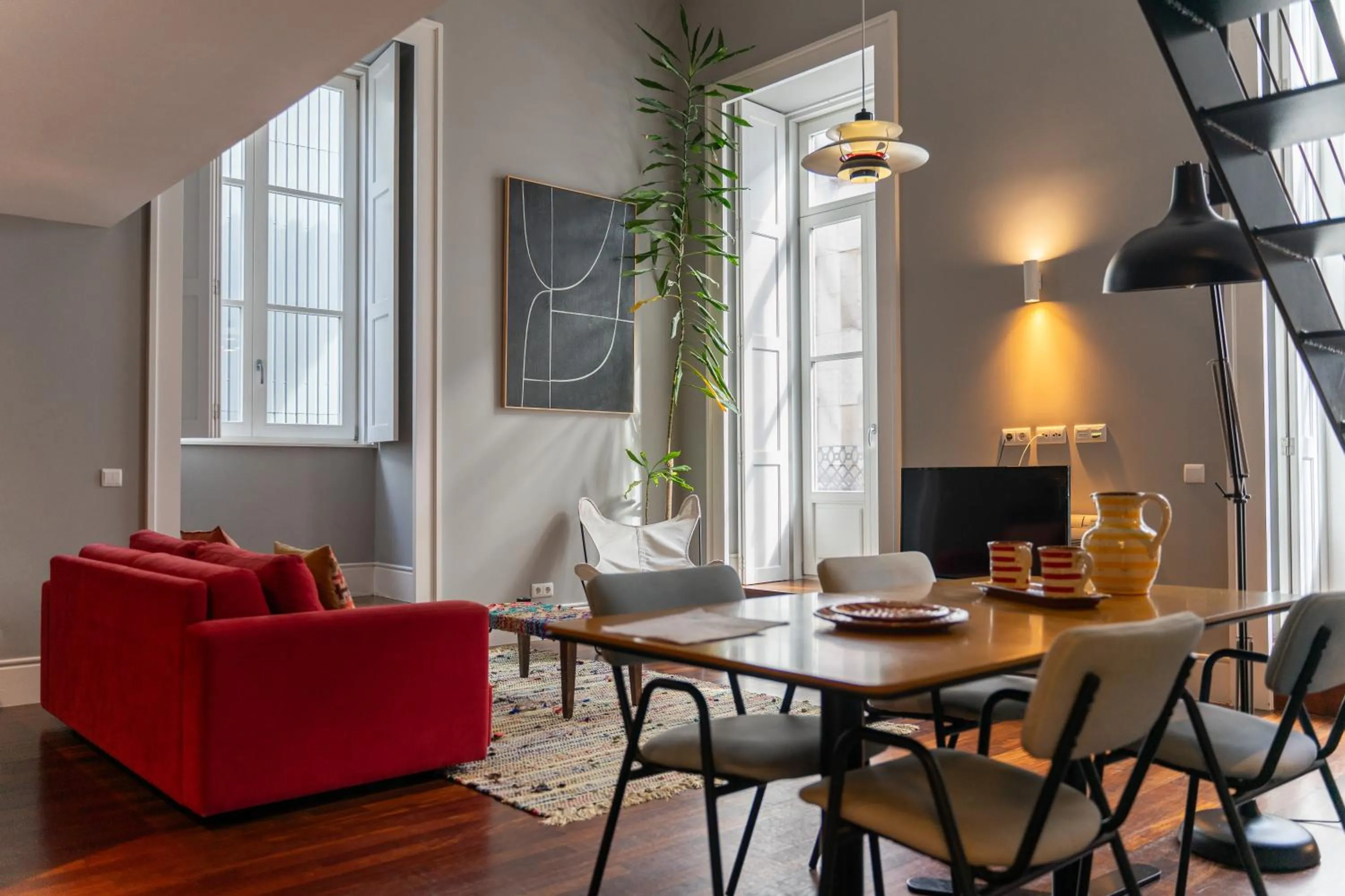Living room in Oporto Serviced Apartments - Cedofeita