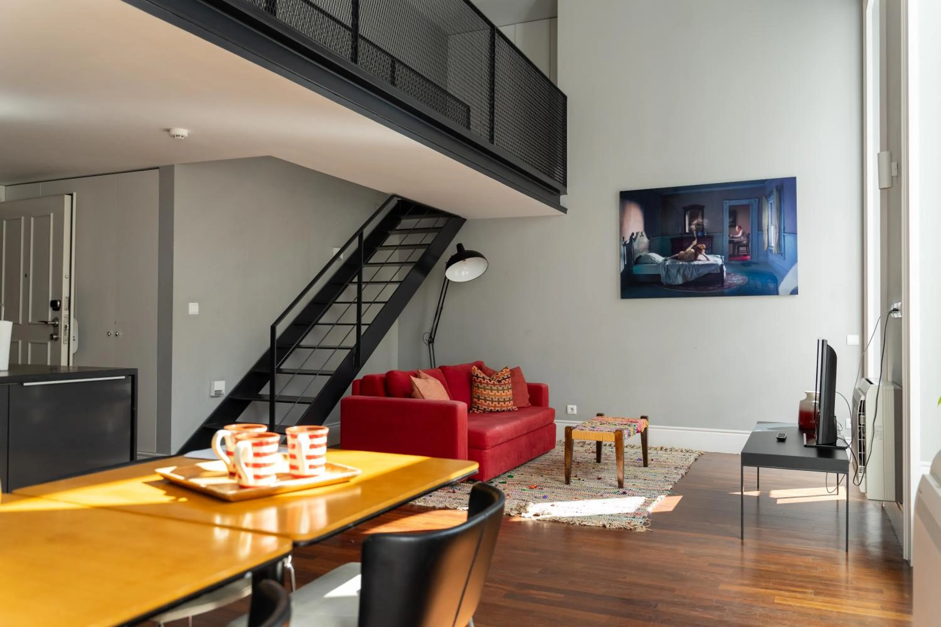 Living room in Oporto Serviced Apartments - Cedofeita