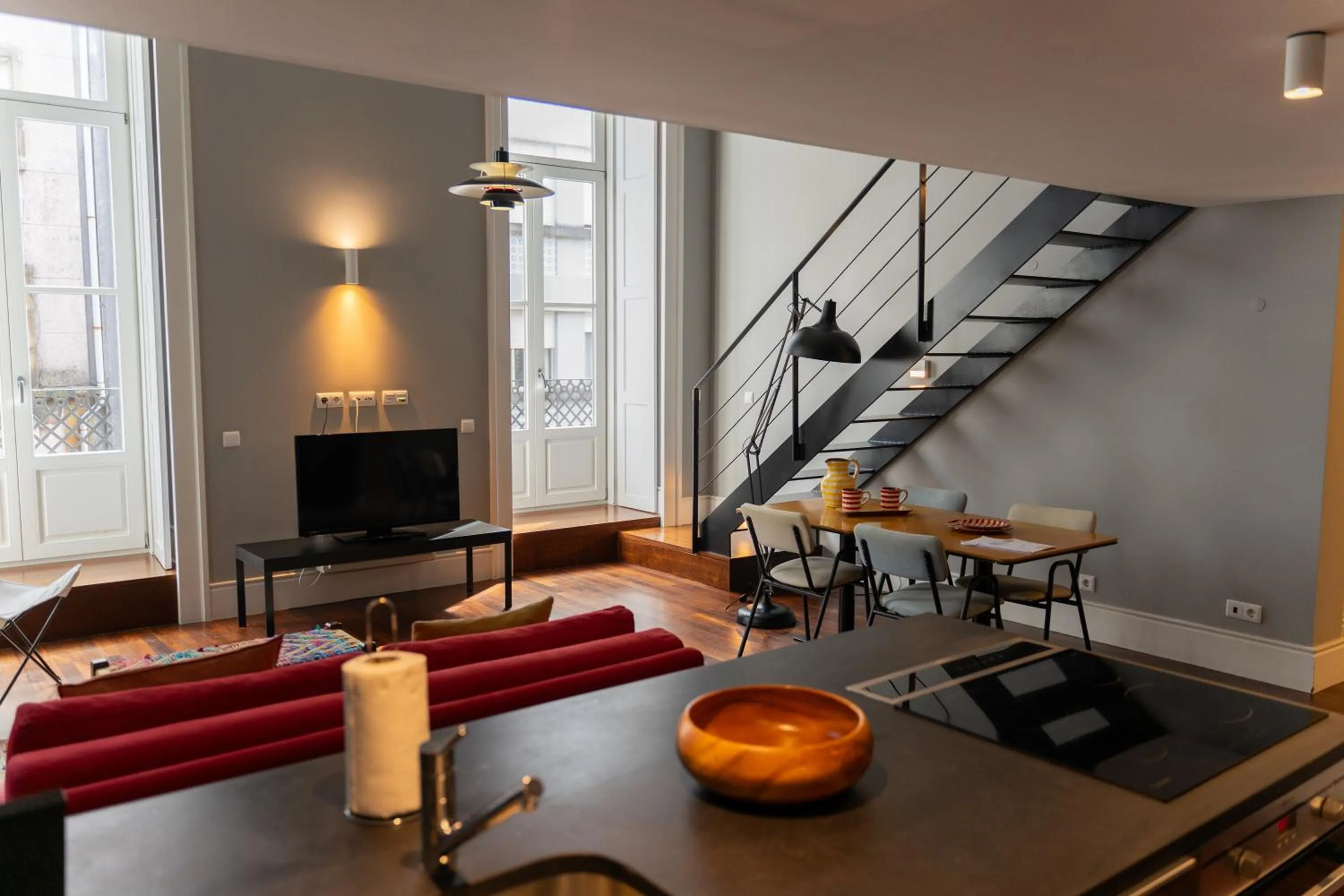 Living room in Oporto Serviced Apartments - Cedofeita