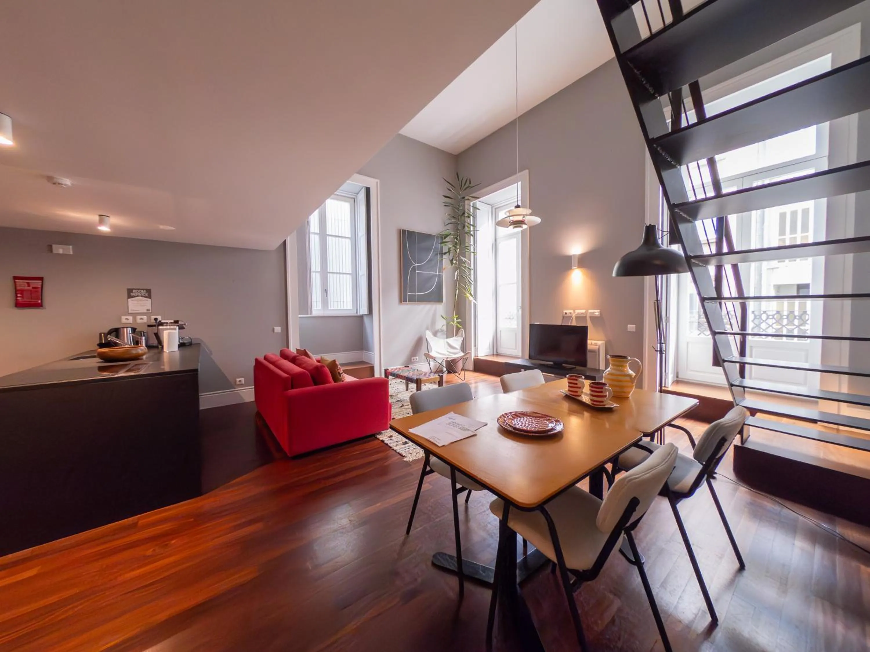 Living room in Oporto Serviced Apartments - Cedofeita