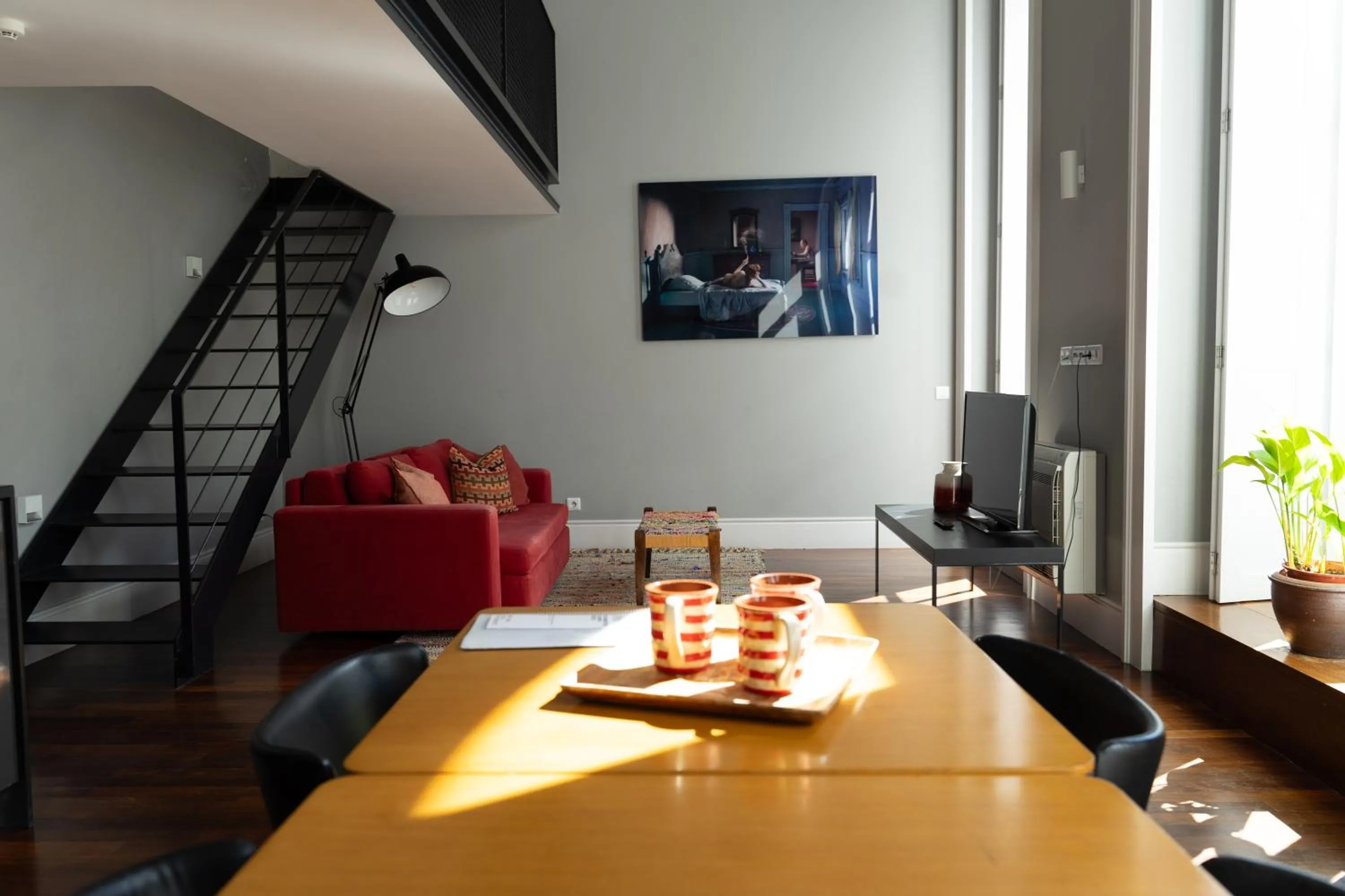 Living room in Oporto Serviced Apartments - Cedofeita