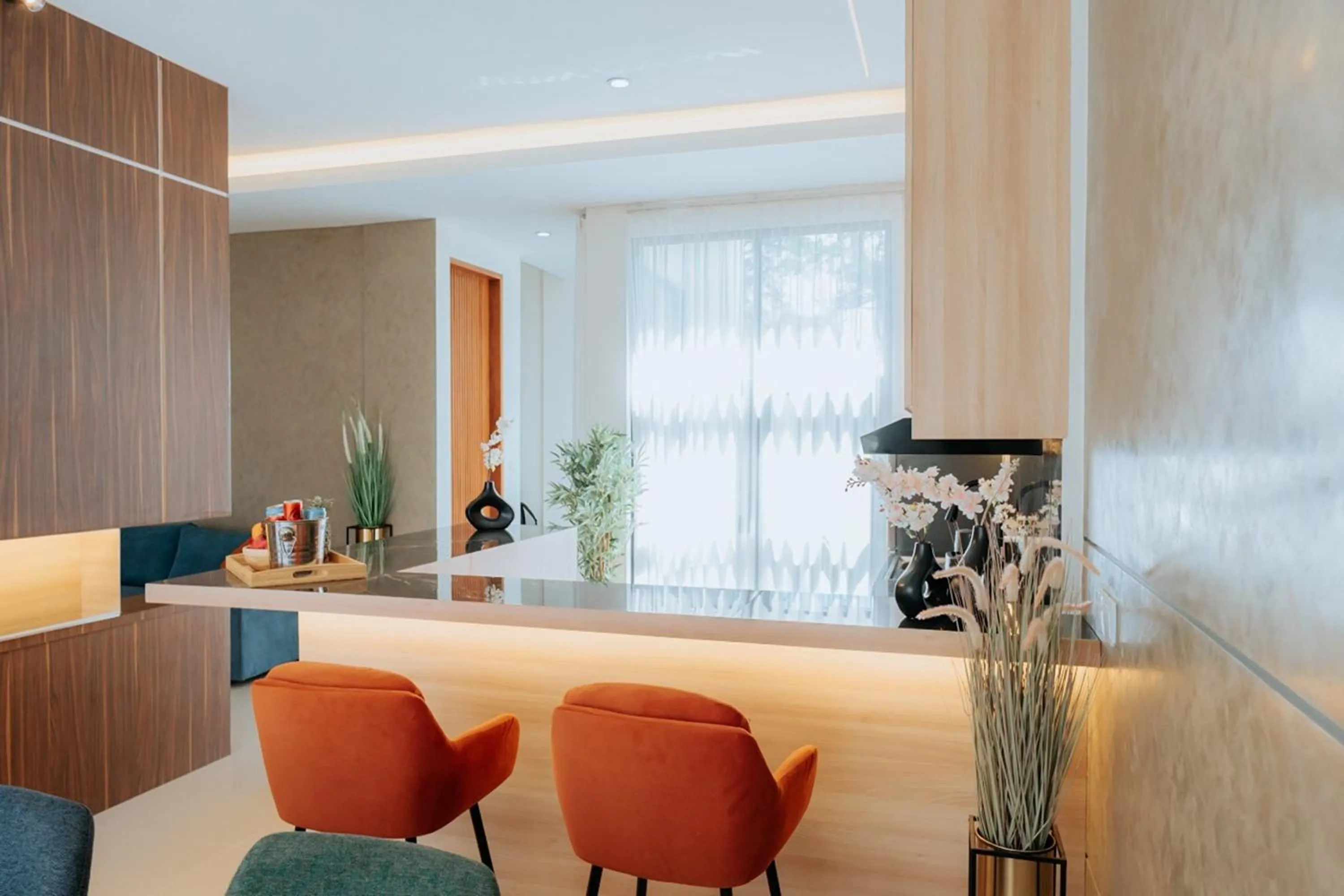 Seating area in Slokayana Villas