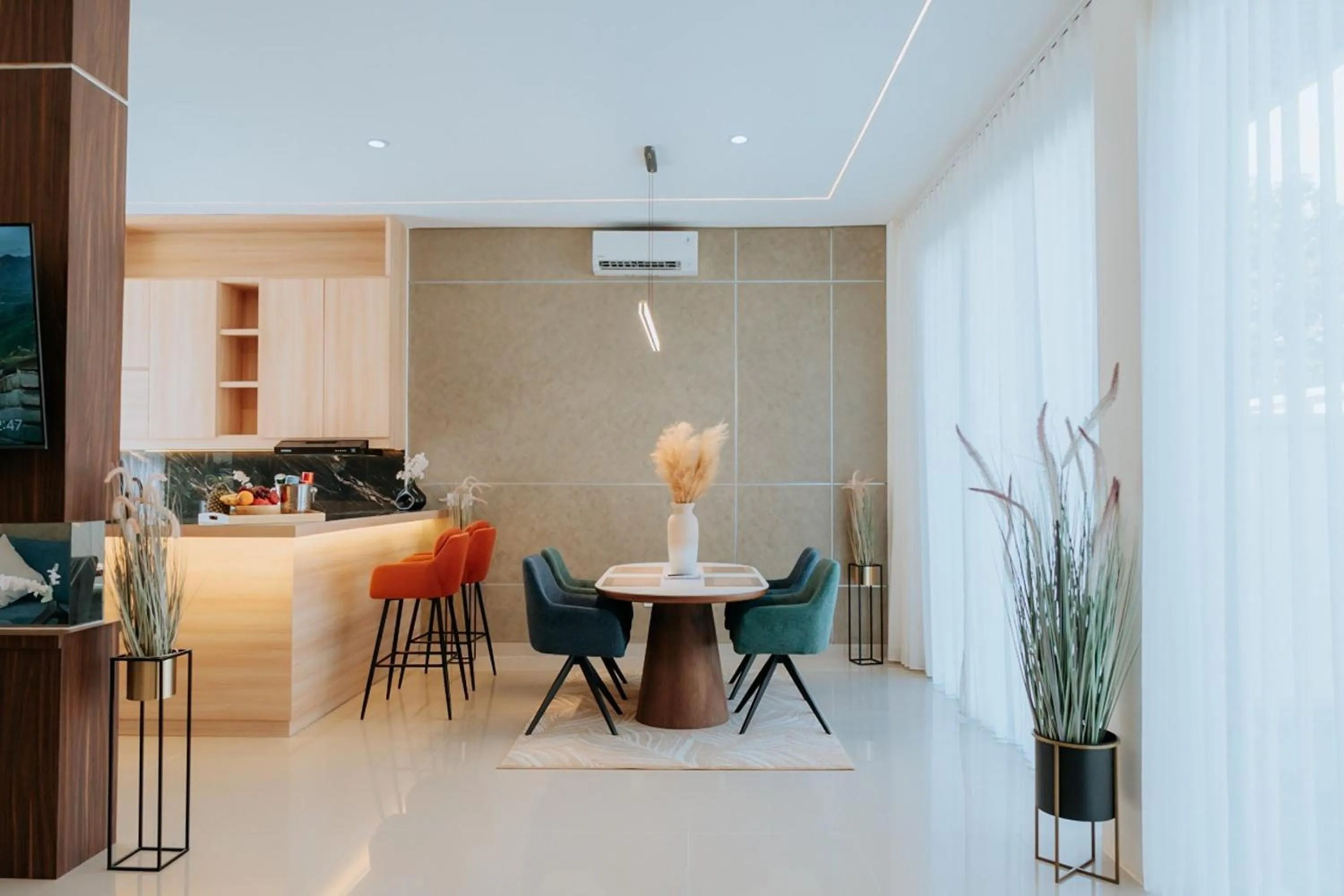 Seating area in Slokayana Villas