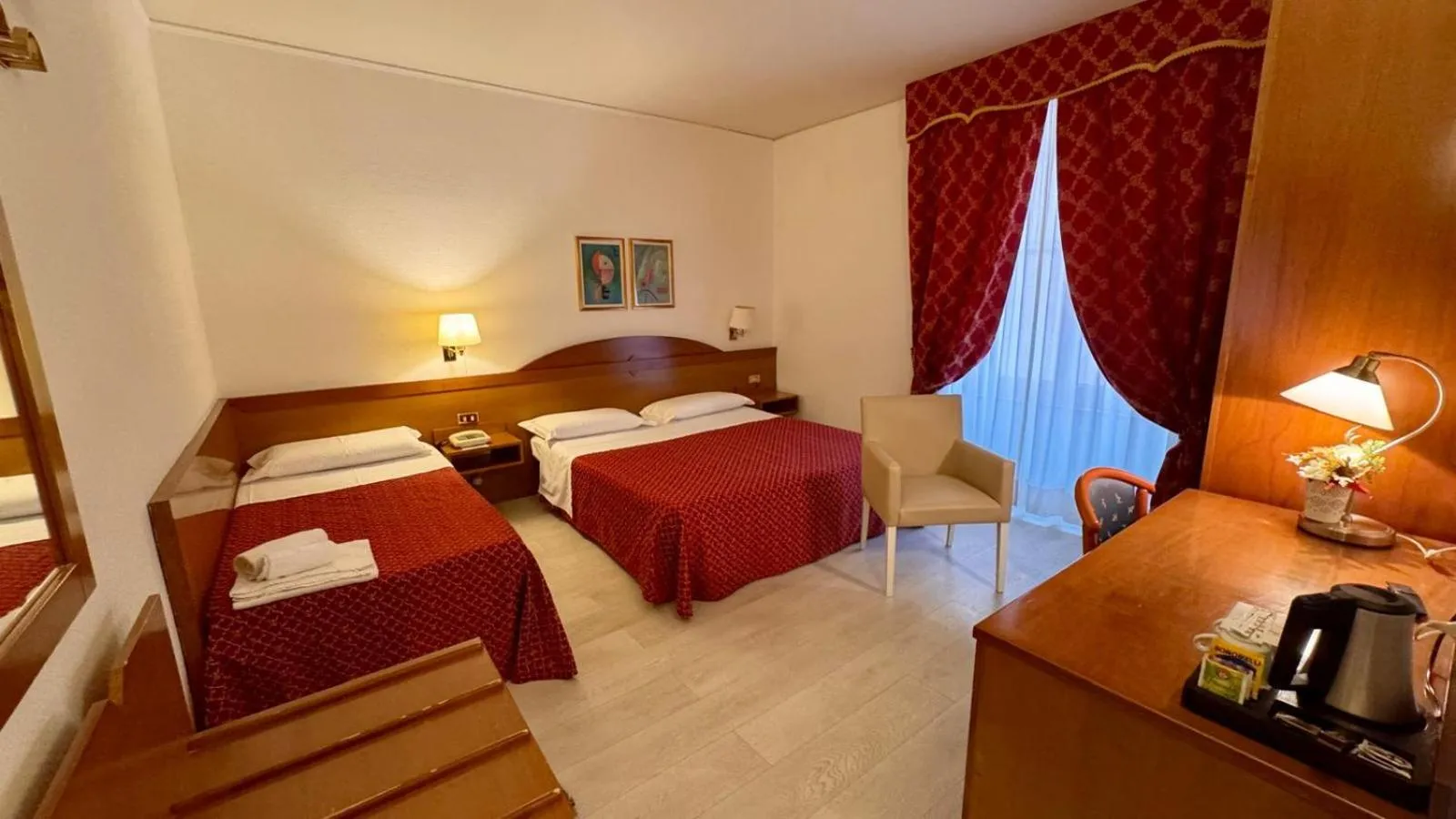 Bed in Hotel Arcadia