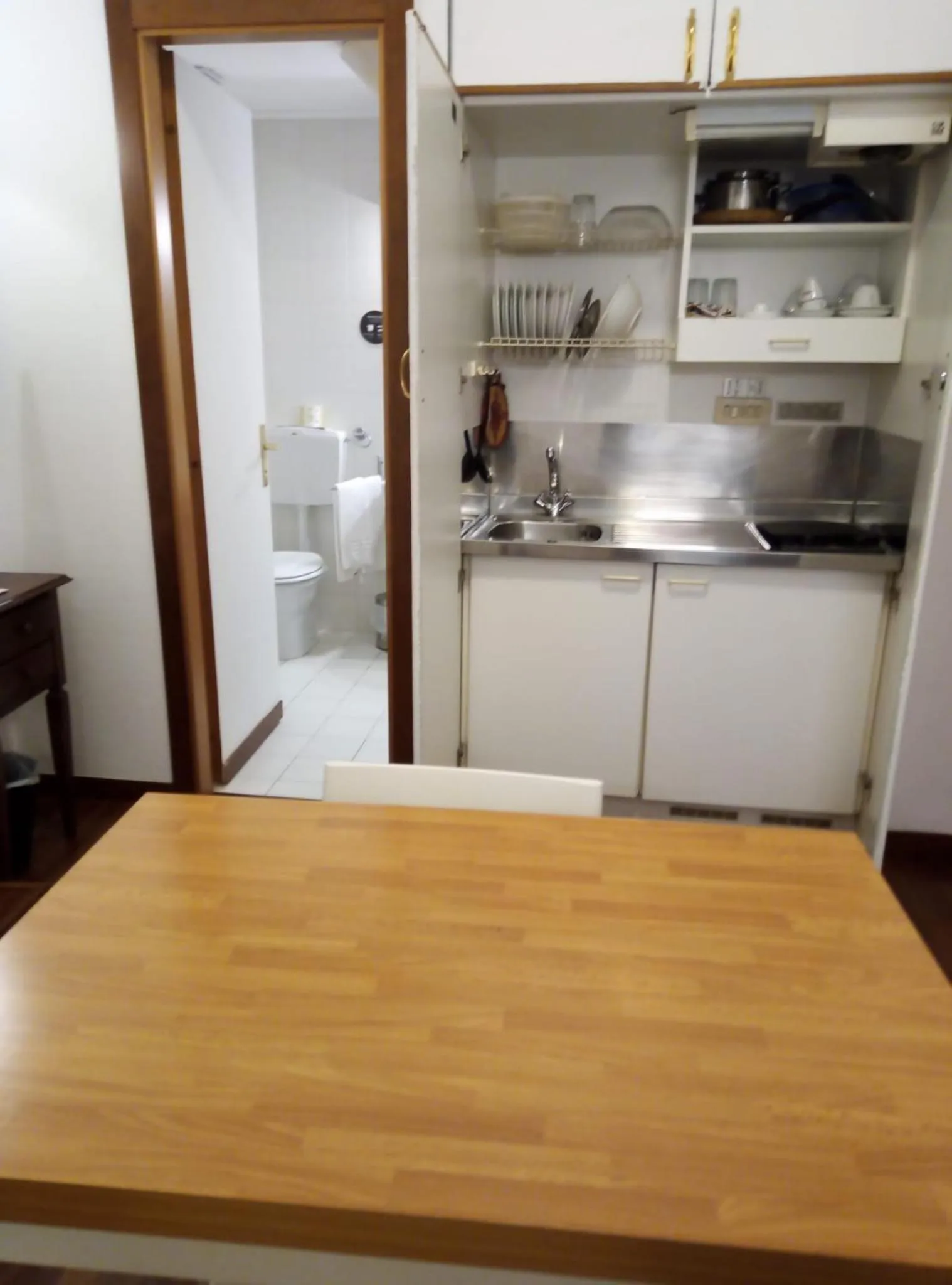 Kitchen or kitchenette in Hotel Arcadia