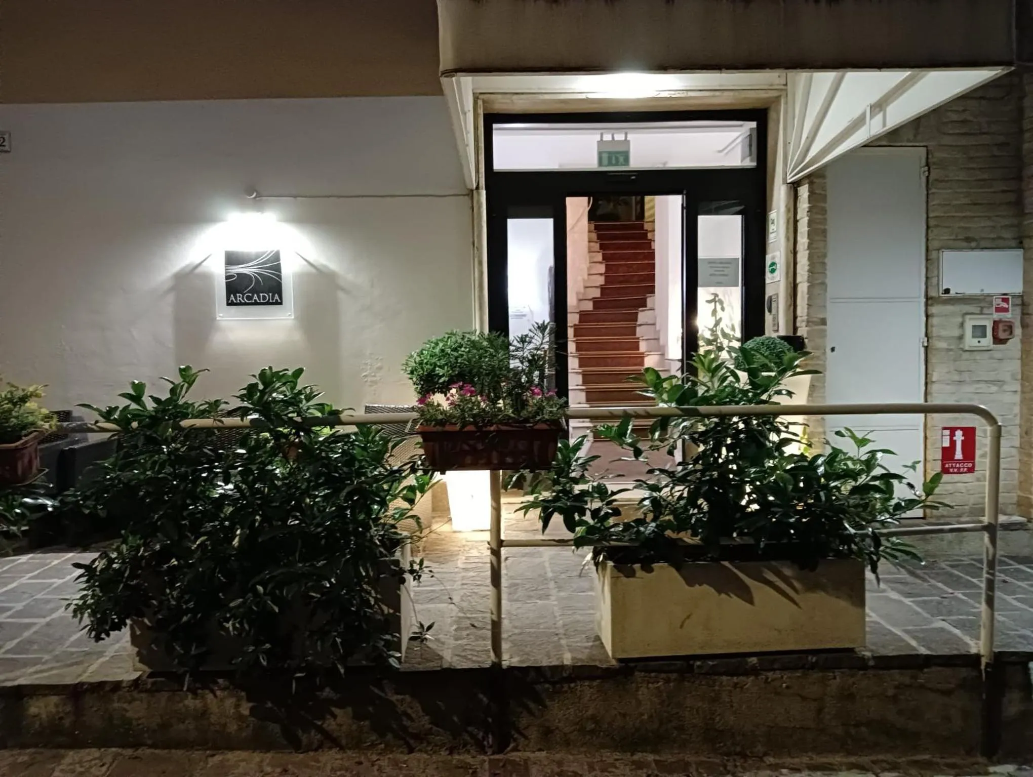 Facade/entrance in Hotel Arcadia