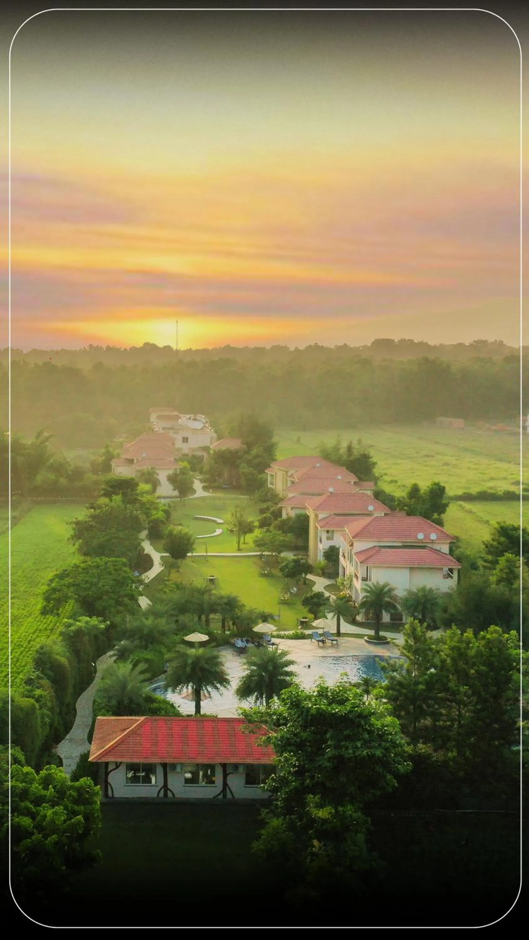 Natural landscape in Resort De Coracao - Corbett , Uttarakhand