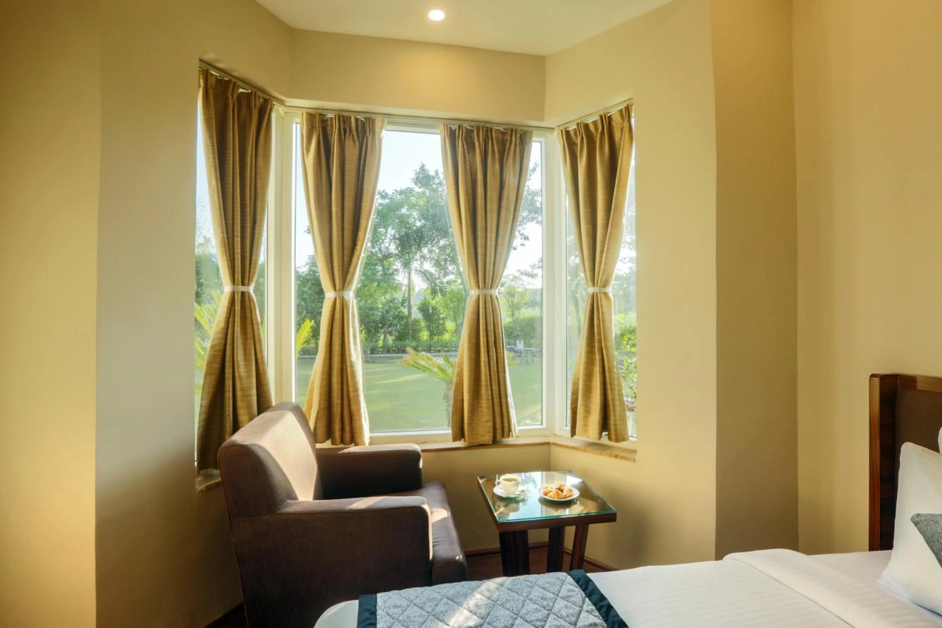 View (from property/room), Bed in Resort De Coracao - Corbett , Uttarakhand