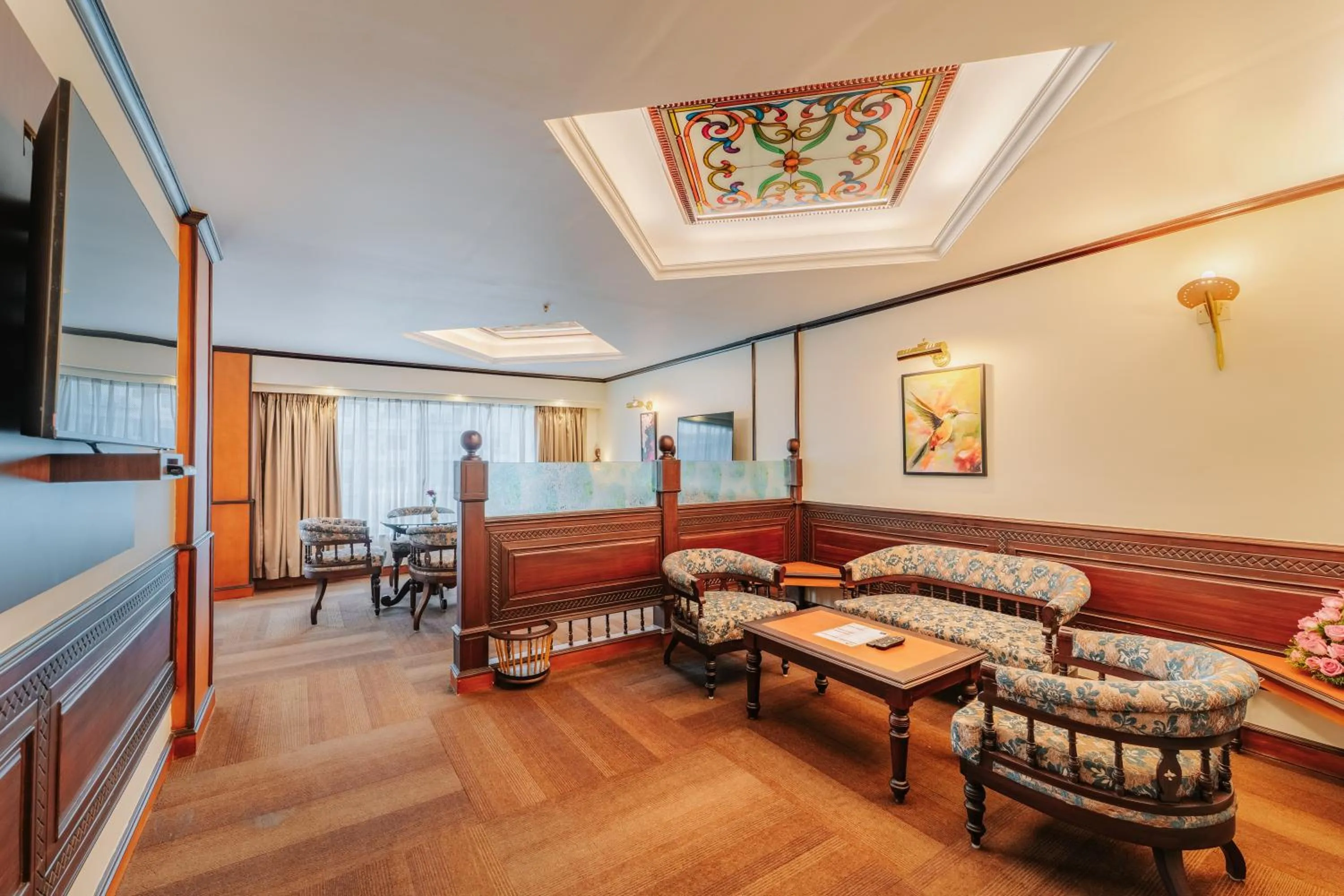 Living room in The Surya, Cochin