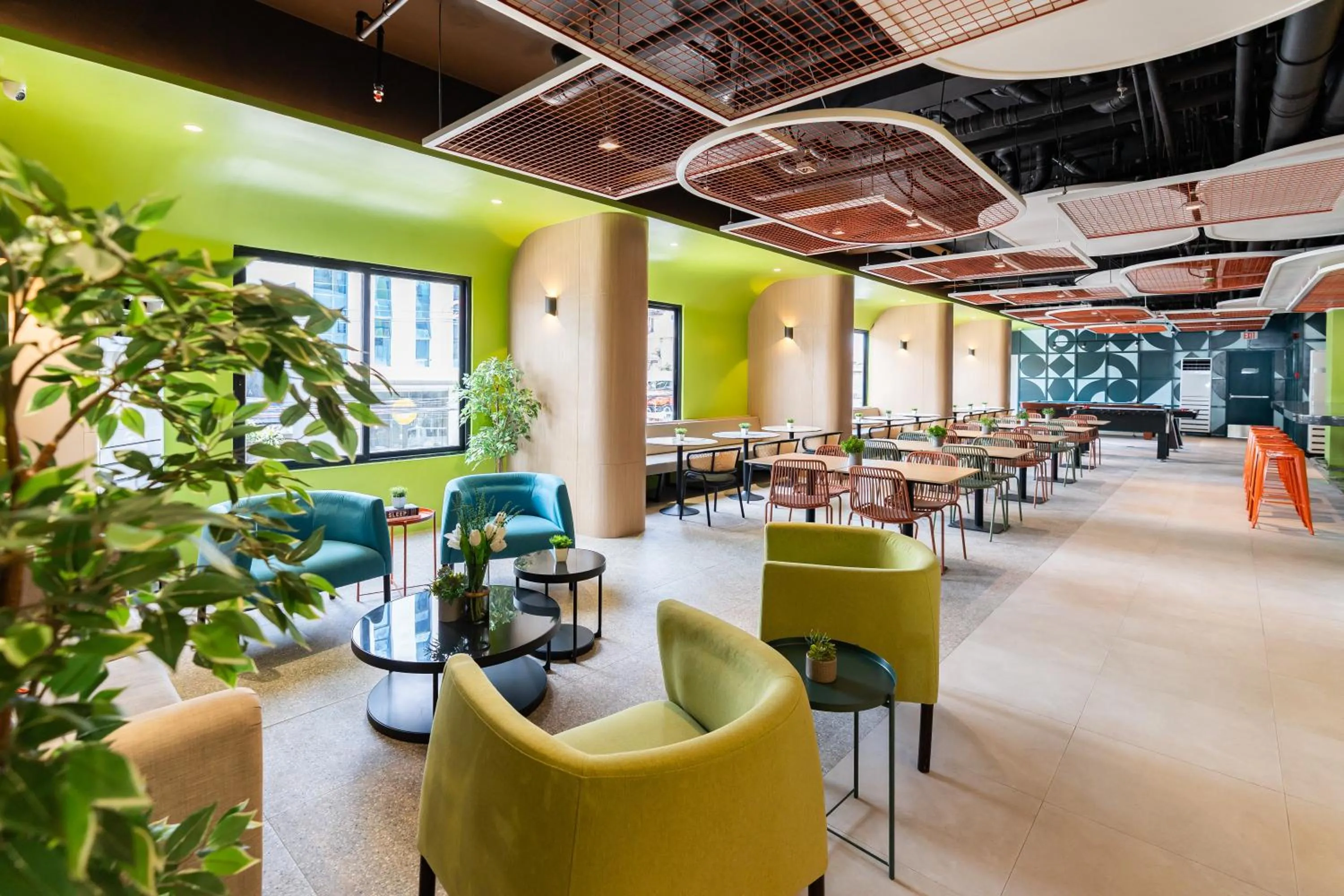 Dining area in Bayfront CoLive