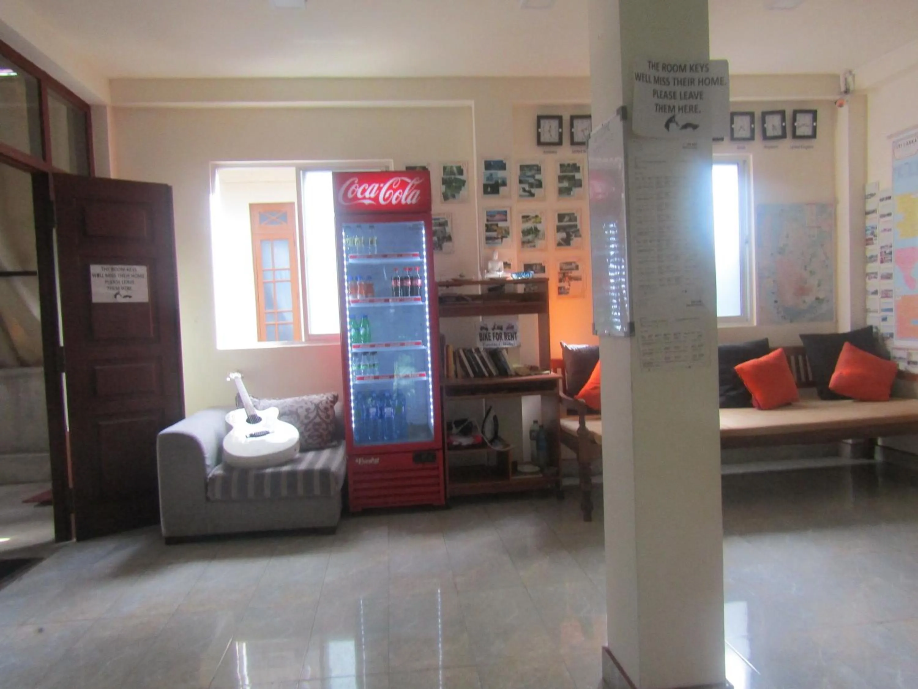 Living room in Kandy Backpackers Hostel