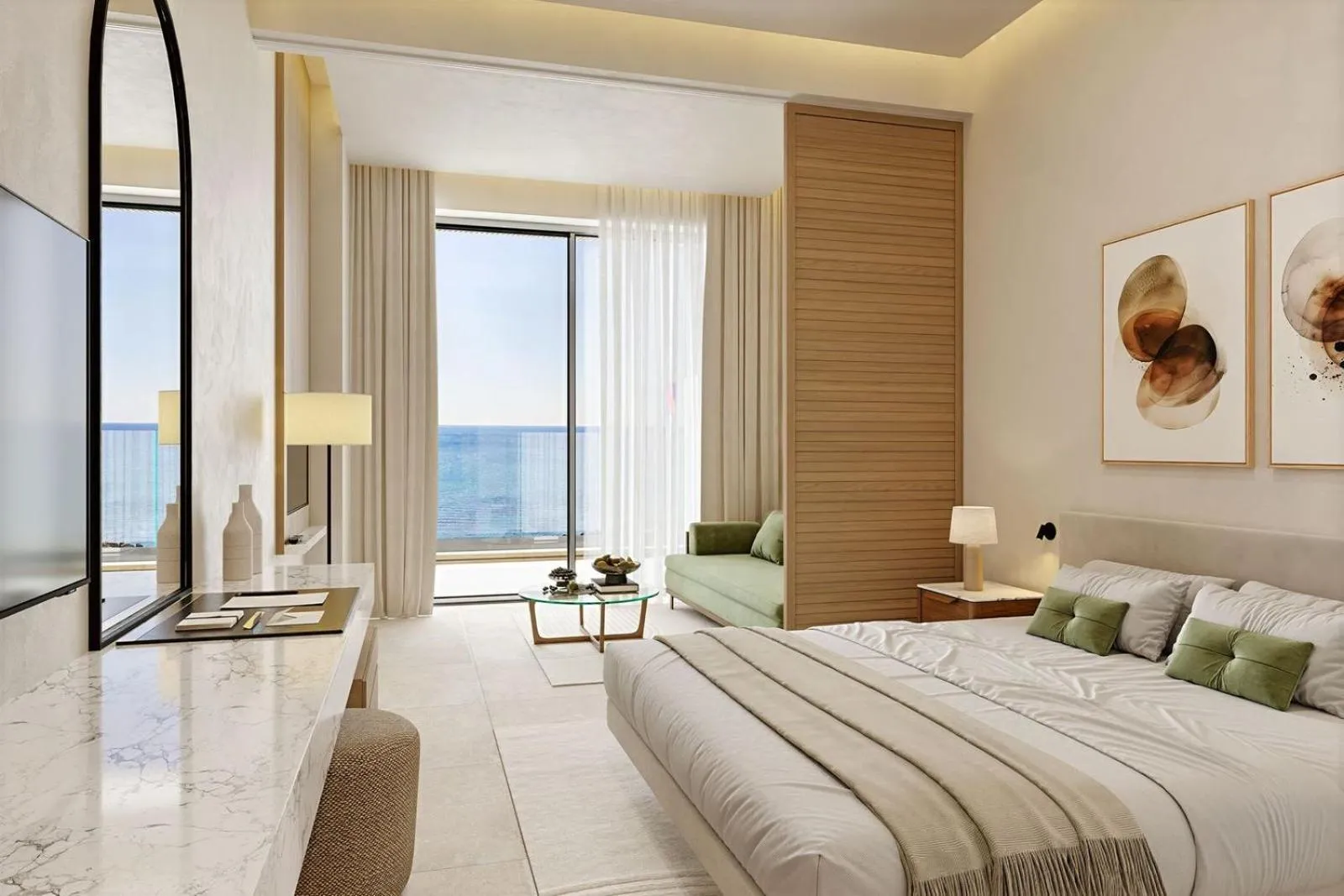 Bed in Sunrise Emerald